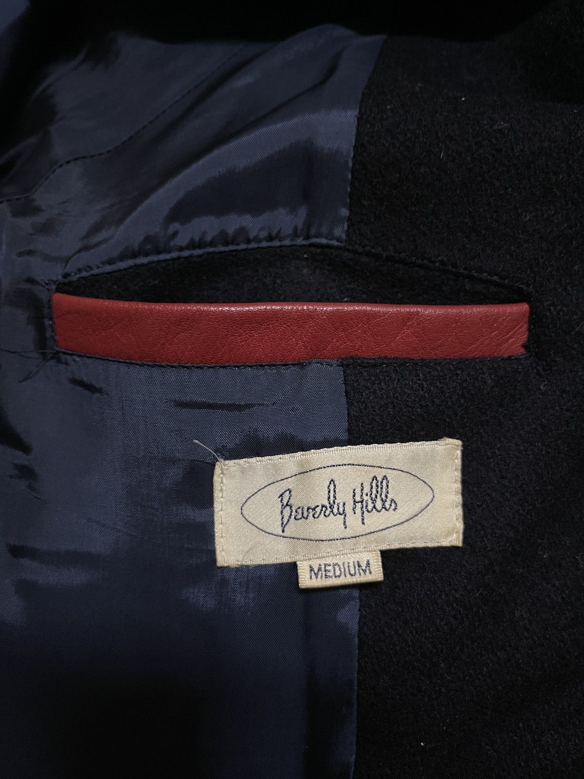 Vintage Beverly Hills Varsity Leather Jacket Size US M / EU 48-50 / 2 - 14 Thumbnail