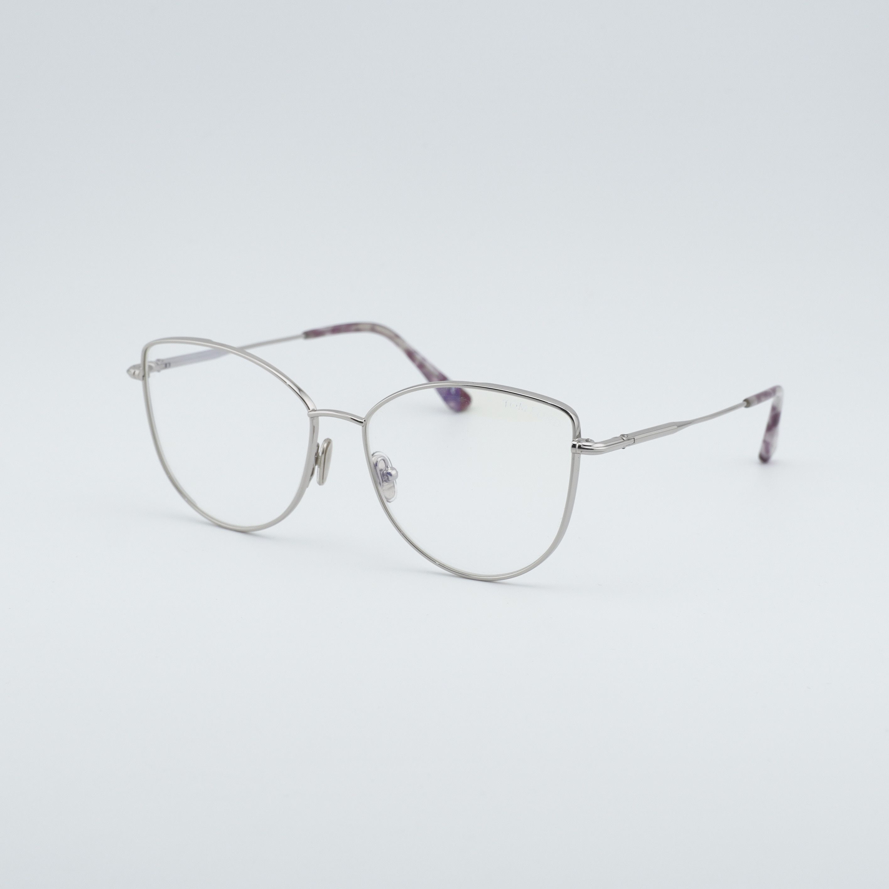 Tom Ford Tom Ford TF5667-B 016 Eyeglasses Palladium 55mm Cat Eye Fram Size ONE SIZE - 1 Thumbnail