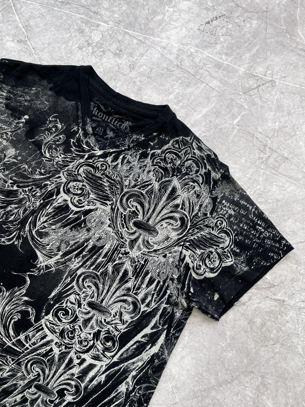 Affliction × Ed Hardy Sk8 FULL PRINT SKULL GRUNDE PUNK T-Shirt y2k affliction Size US M / EU 48-50 / 2 - 5 Thumbnail