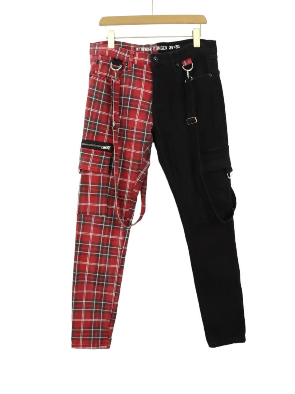 Bondage Punk Tartan Plaid Hybrid Pant
