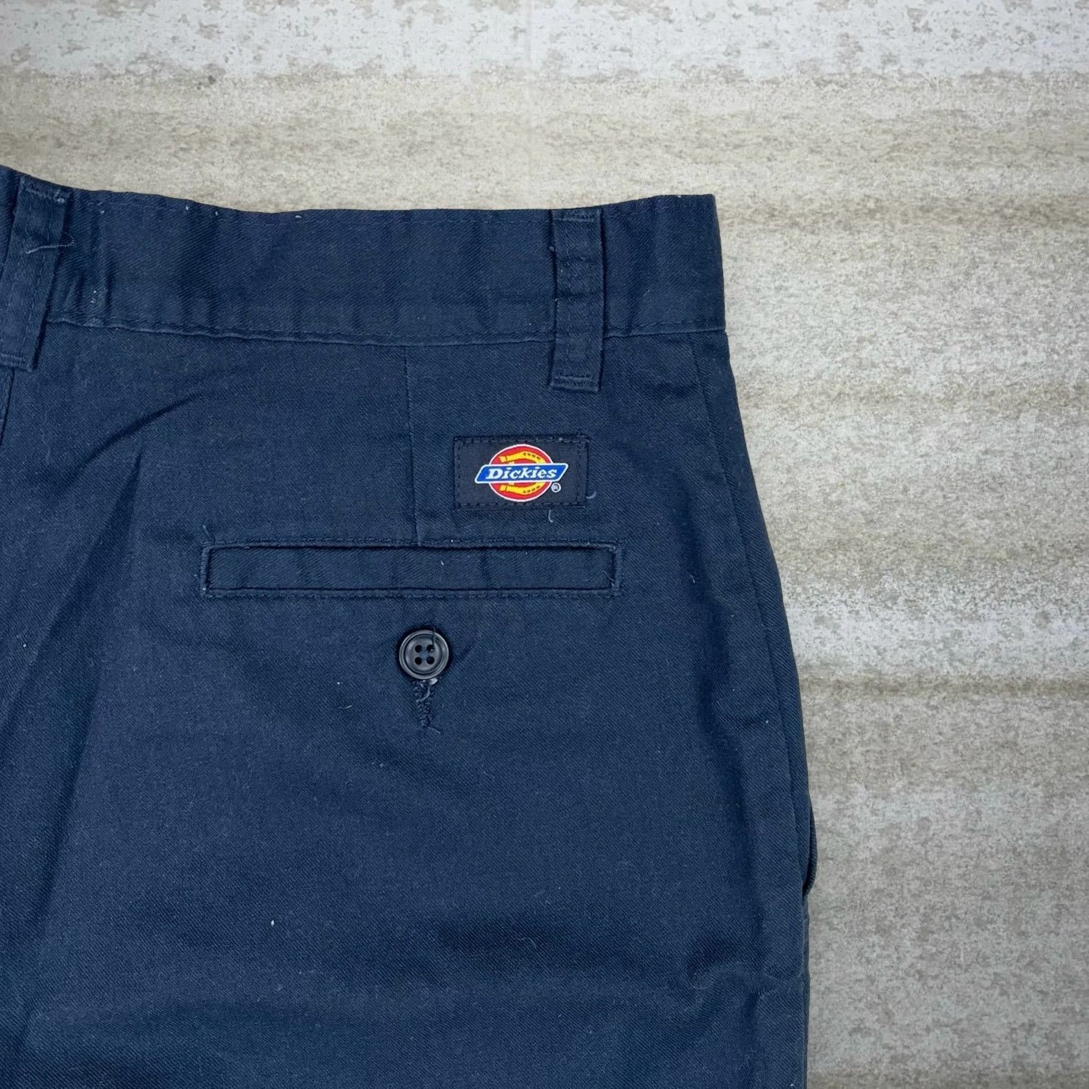 Dickies Vintage 90s Dickies Khakis Shorts 30x9 Navy Blue 9" Inseam Size 30" / US 8 / IT 44 - 3 Thumbnail