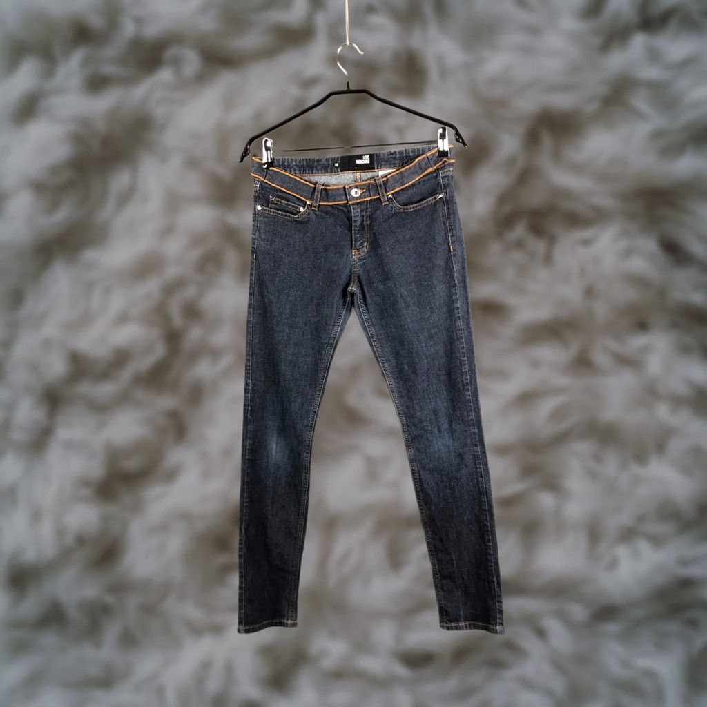 Moschino Love Moschino Jeans 29 Blue Denim Regular Tapered Cotton Elastane Size 29" - 1 Thumbnail