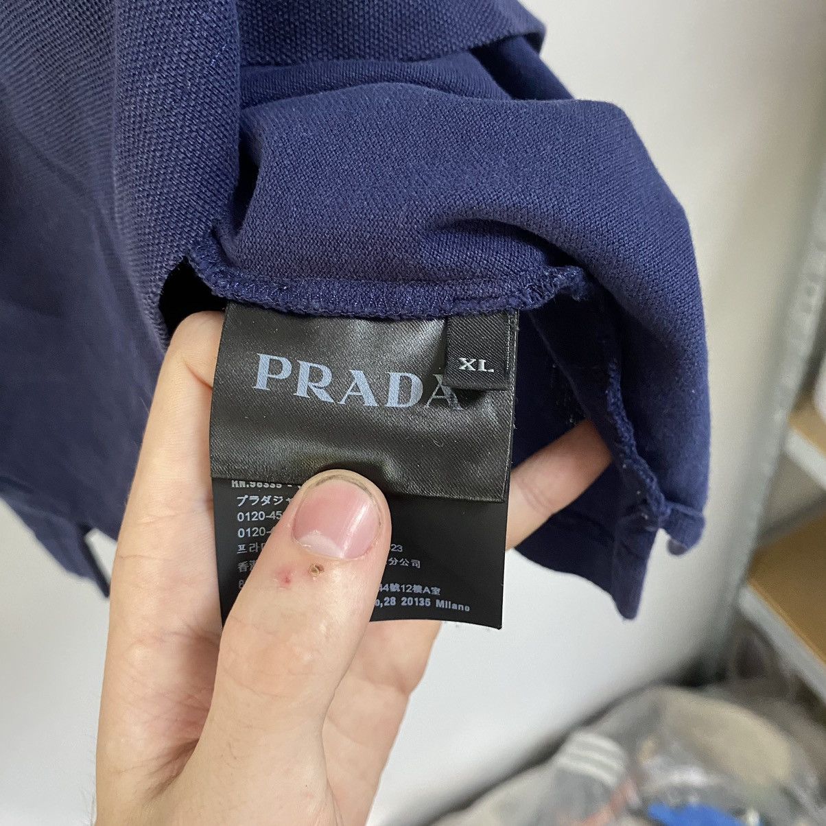 Prada Polo T-shirt Prada vintage Size US XL / EU 56 / 4 - 5 Thumbnail