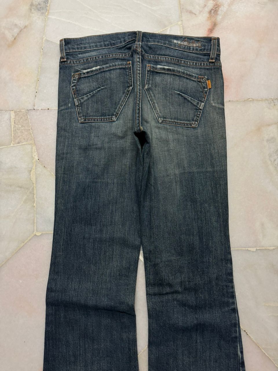 Japanese Brand VINTAGE 2000s JAMES MUD WASHED BELL BOTTOM Size US 27 - 12 Thumbnail