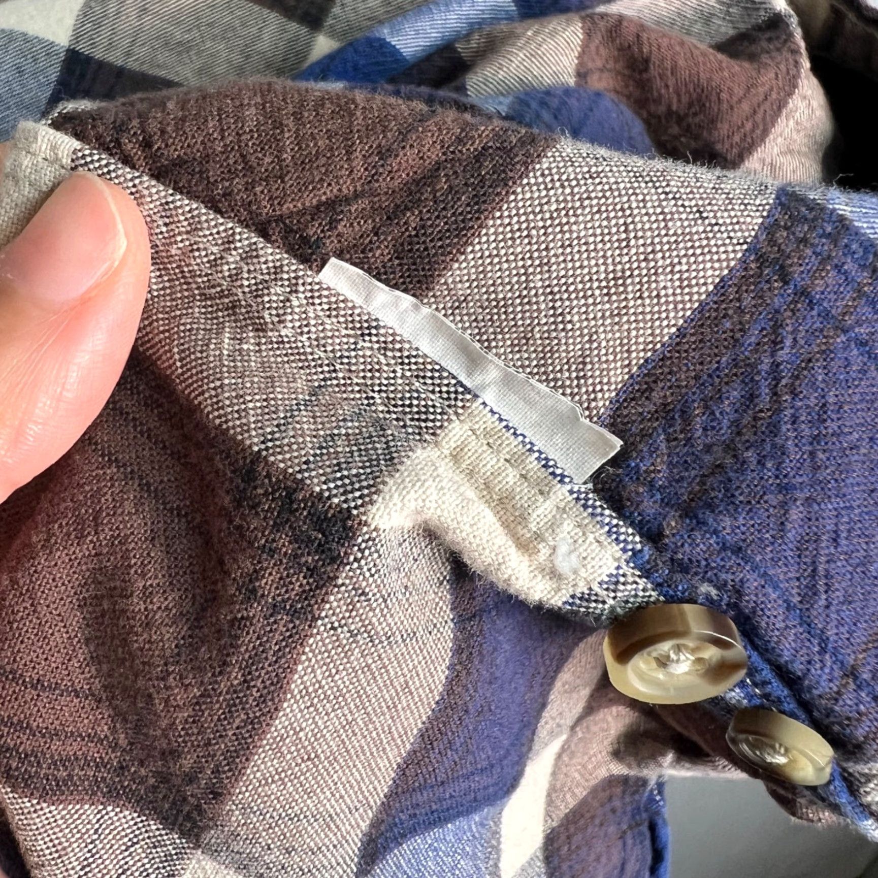 J.Crew J. Crew Shirt Mens Size Medium Slim Fit Oxford Plaid Blue & Brown Size US M / EU 48-50 / 2 - 7 Thumbnail