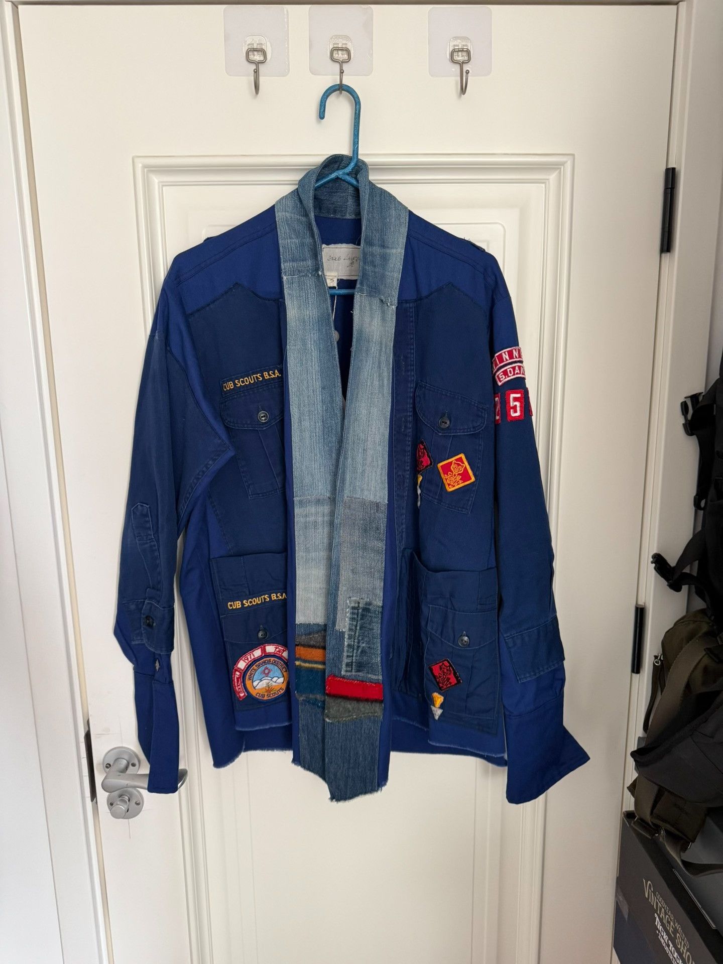 Greg Lauren grega lauren blue patchwork robe Size US M / EU 48-50 / 2 - 1 Thumbnail