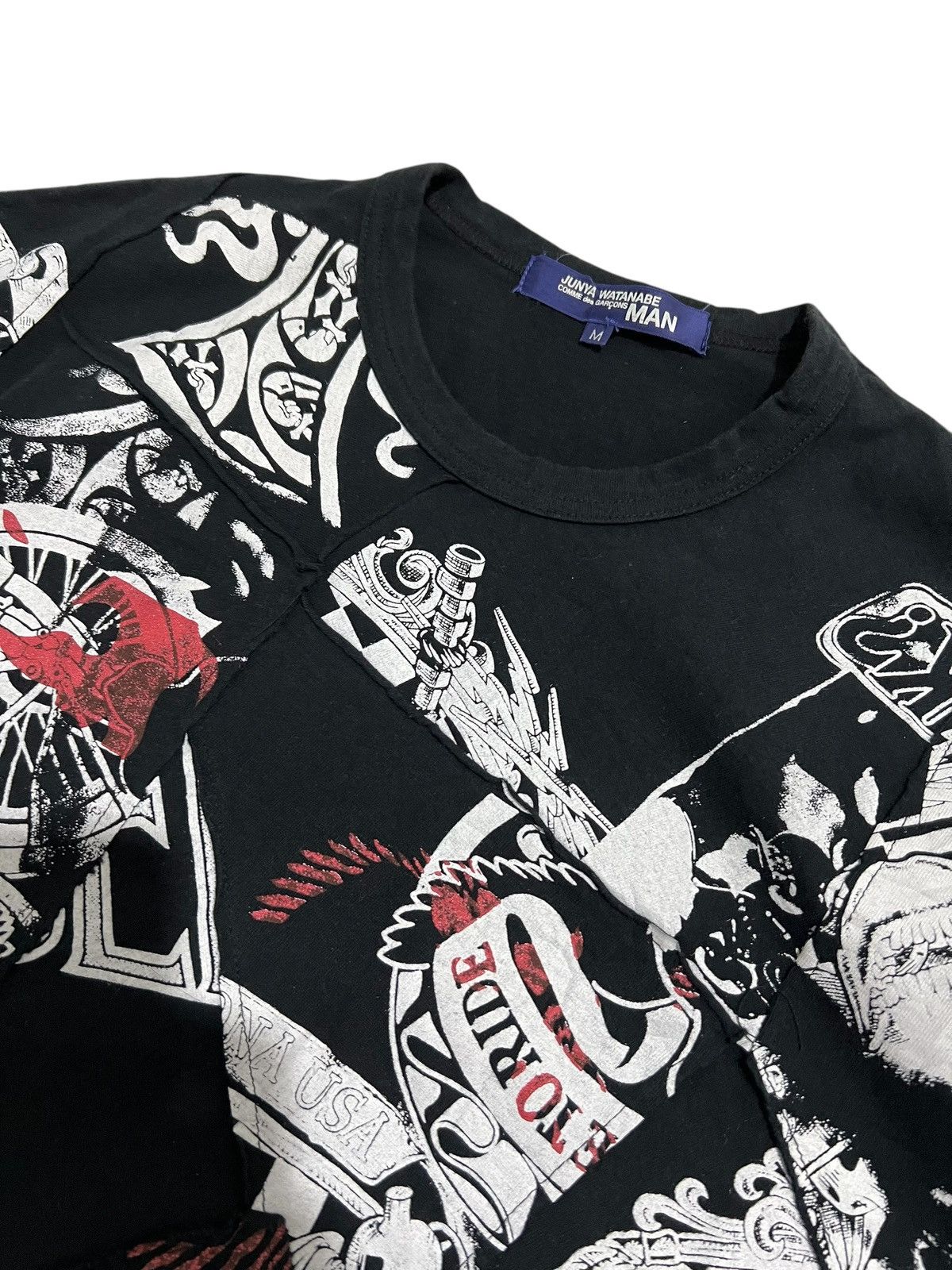 Comme des Garcons 2002 Junya watanabe patchwork live to ride Size US M / EU 48-50 / 2 - 3 Thumbnail