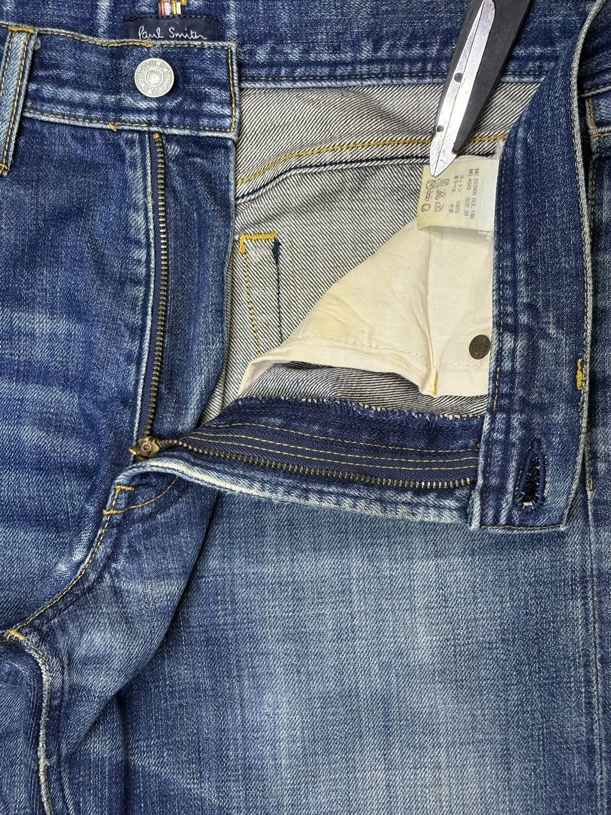 Paul Smith Vintage Paul Smith Mud Wash Distressed Loose Jeans Size US 31 - 11 Thumbnail