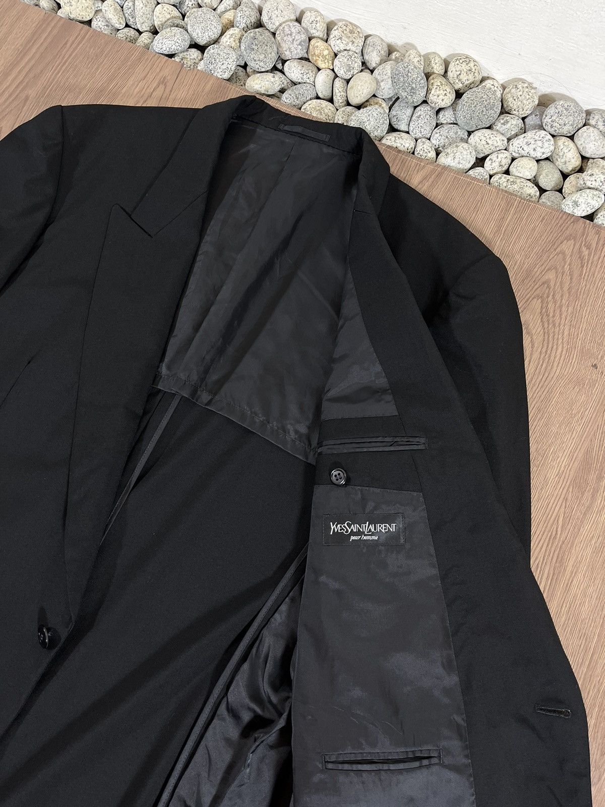 Yves Saint Laurent Yves Saint Laurent pour Homme Blazer Classic Tailored Jacket Size 50R - 7 Thumbnail