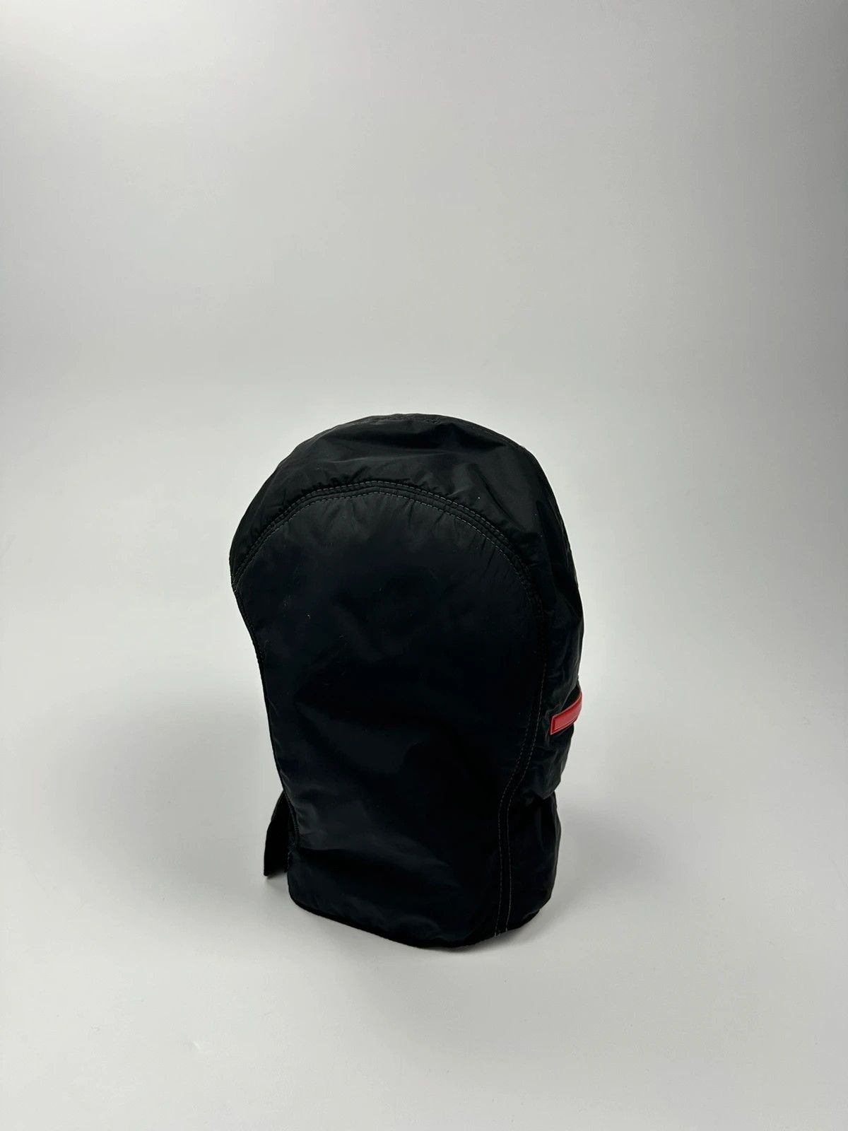 Prada Prada Sport FW99 Black Nylon Hood Mask Size ONE SIZE - 8 Thumbnail