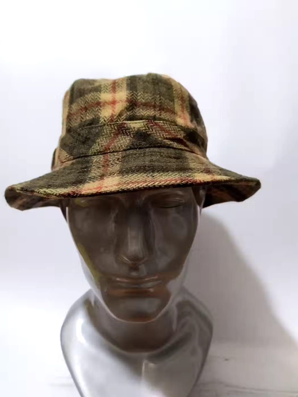 Unknown Wool Check Bucket Hats Nice design