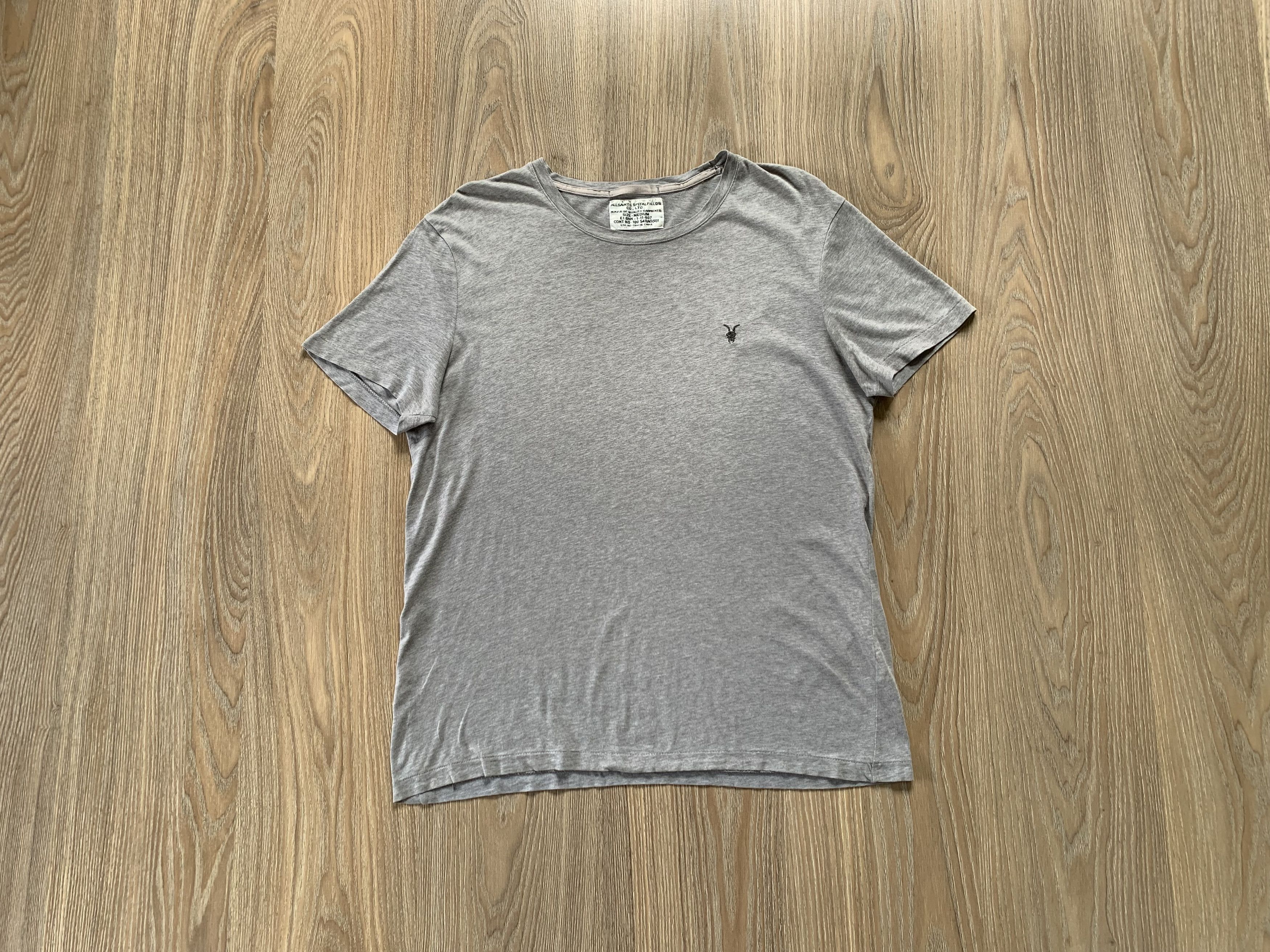 Allsaints × Vintage Allsaints Basic Cotton Grey T Shirt Size US M / EU 48-50 / 2 - 1 Thumbnail