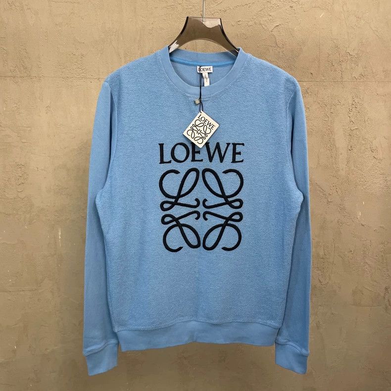 Loewe Loewe Blue Logo Embroidered Crewneck Sweatshirt - dmc Size US XS / EU 42 / 0 - 1 Thumbnail