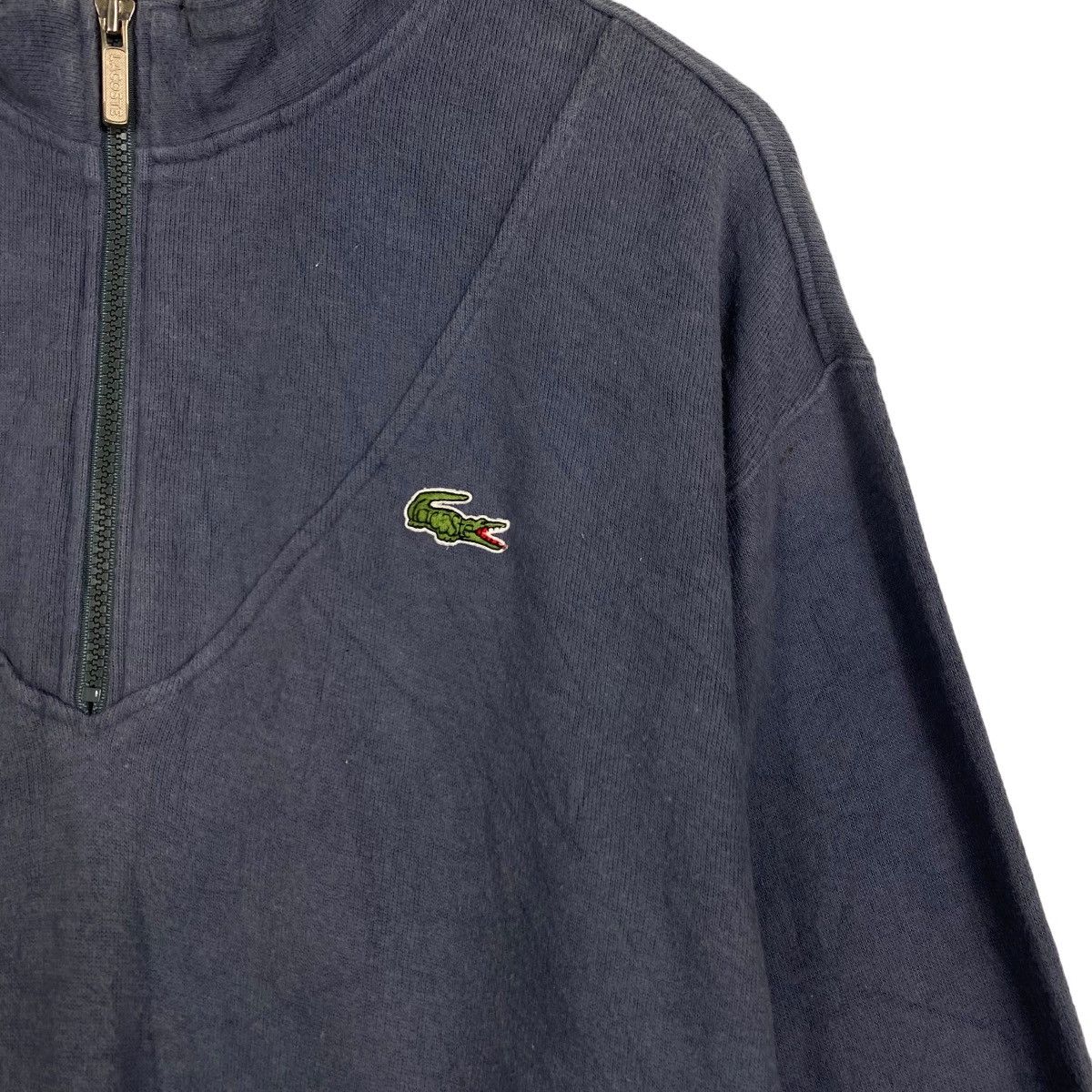 Japanese Brand Vintage Lacoste half zipper sweater Size US S / EU 44-46 / 1 - 6 Thumbnail