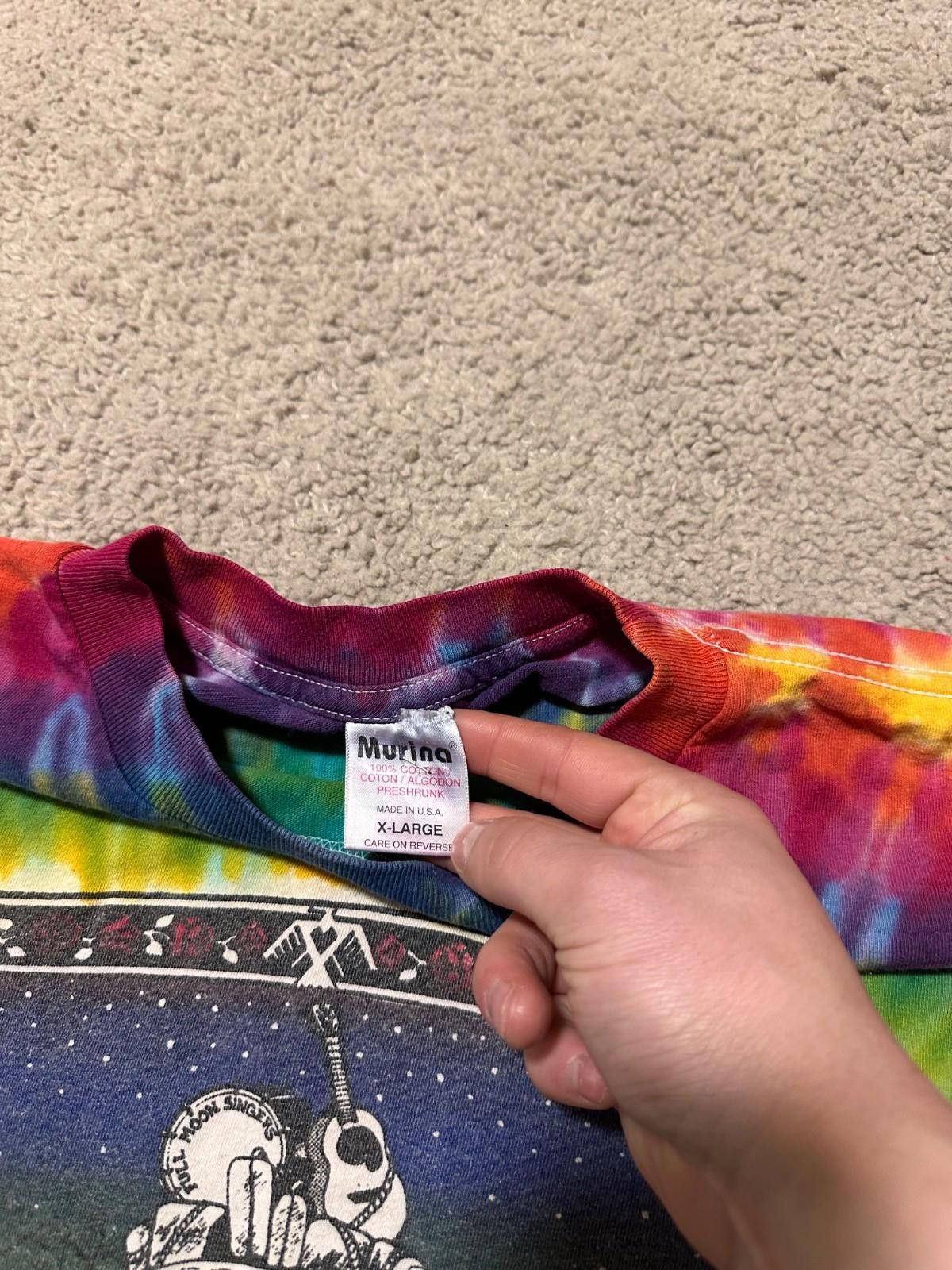 Band Tees VTG Tie Die Keith Secola Indian Wild Band of Indians T-Shirt Size US XL / EU 56 / 4 - 4 Thumbnail