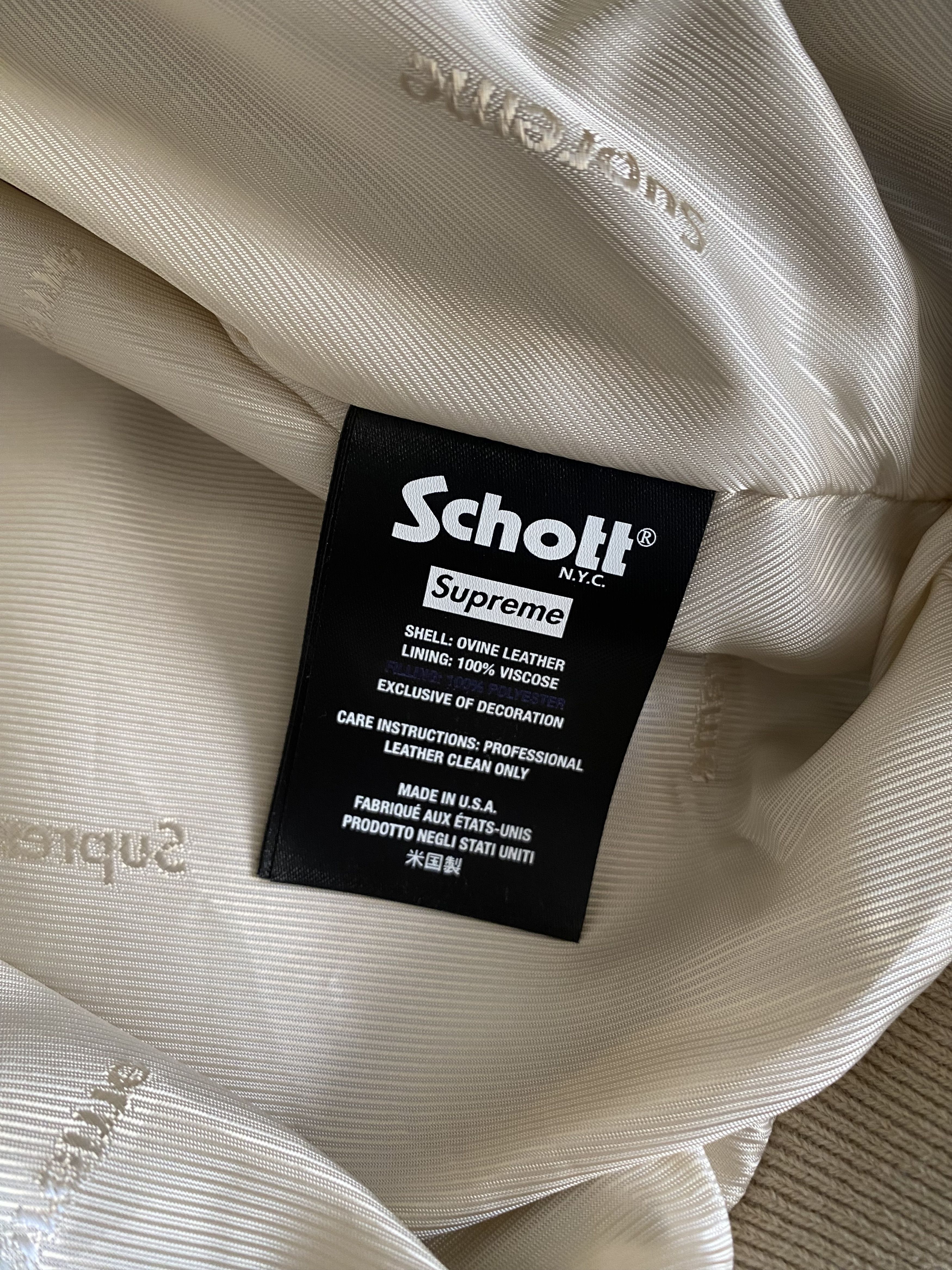 Supreme Brand New Supreme x Schott Hooded Leather Bomber Jacket Size US M / EU 48-50 / 2 - 9 Thumbnail