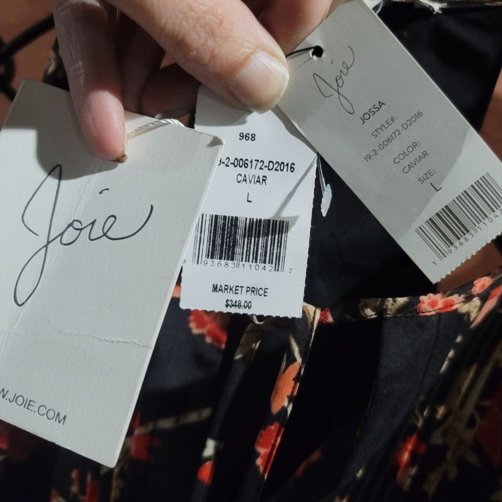Joie NWT Joie Jossa Pintuck Pleated Floral Dress Size L / US 10 / IT 46 - 11 Thumbnail