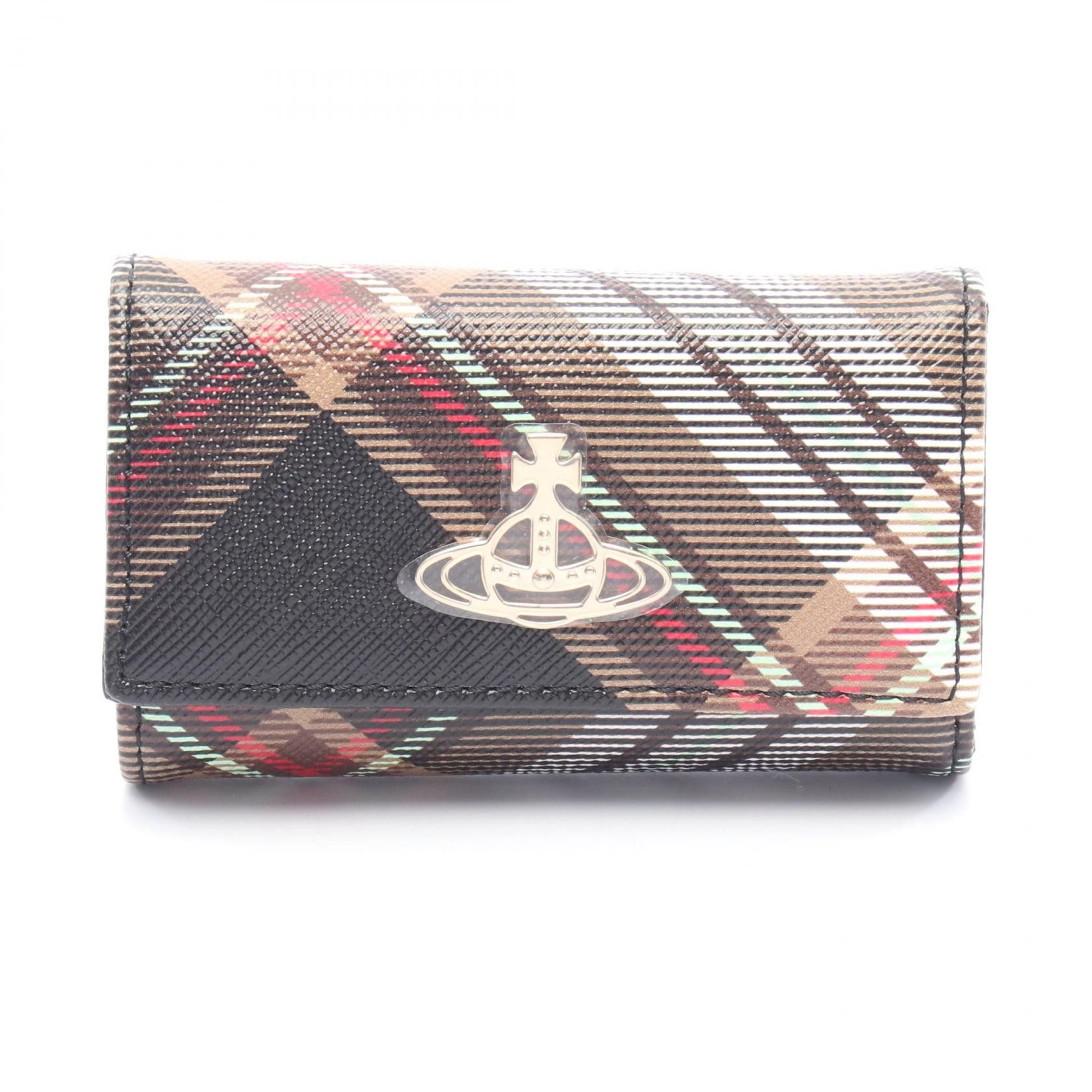 Vivienne Westwood Vivienne Westwood Vivienne Westwood Orb PVC Coated Canvas Key Case Plastic / Synthetic Key case 51020001US001KD101 DUTY FREE for USA Size ONE SIZE - 1 Thumbnail
