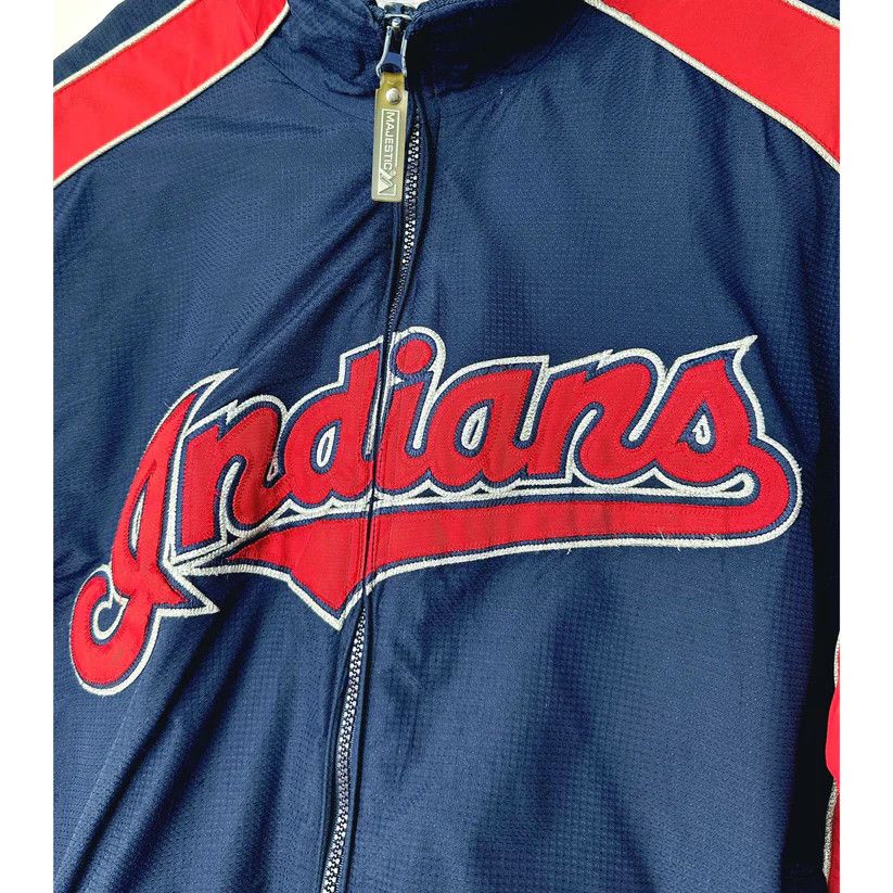 MLB × Majestic × Vintage Vintage Indians baseball by Majestic Premium jacket Size US L / EU 52-54 / 3 - 2 Thumbnail