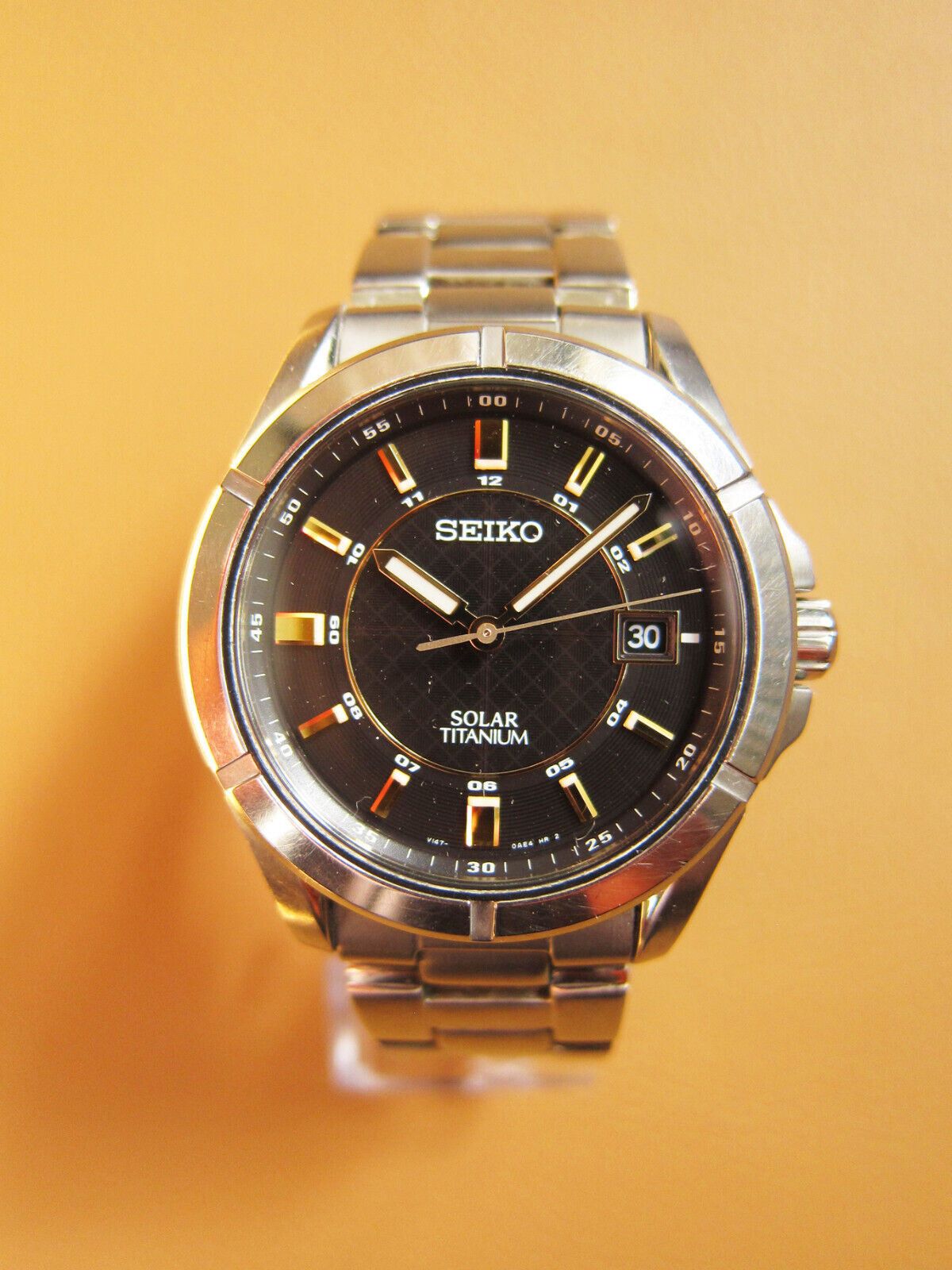 Seiko SEIKO V147-0AB0 Solar Titanium Men's Watch Black Dial (JDM) Size ONE SIZE - 11 Thumbnail