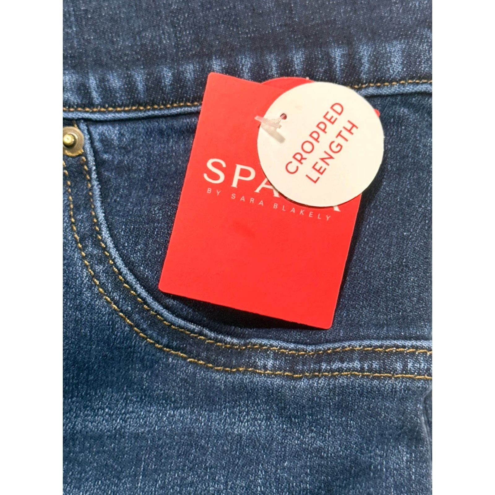 Spanx SPANX Cropped Flare Jeans Women Medium 28x23.5 Blue NWT Womens Size 32" / US 10 / IT 46 - 5 Thumbnail