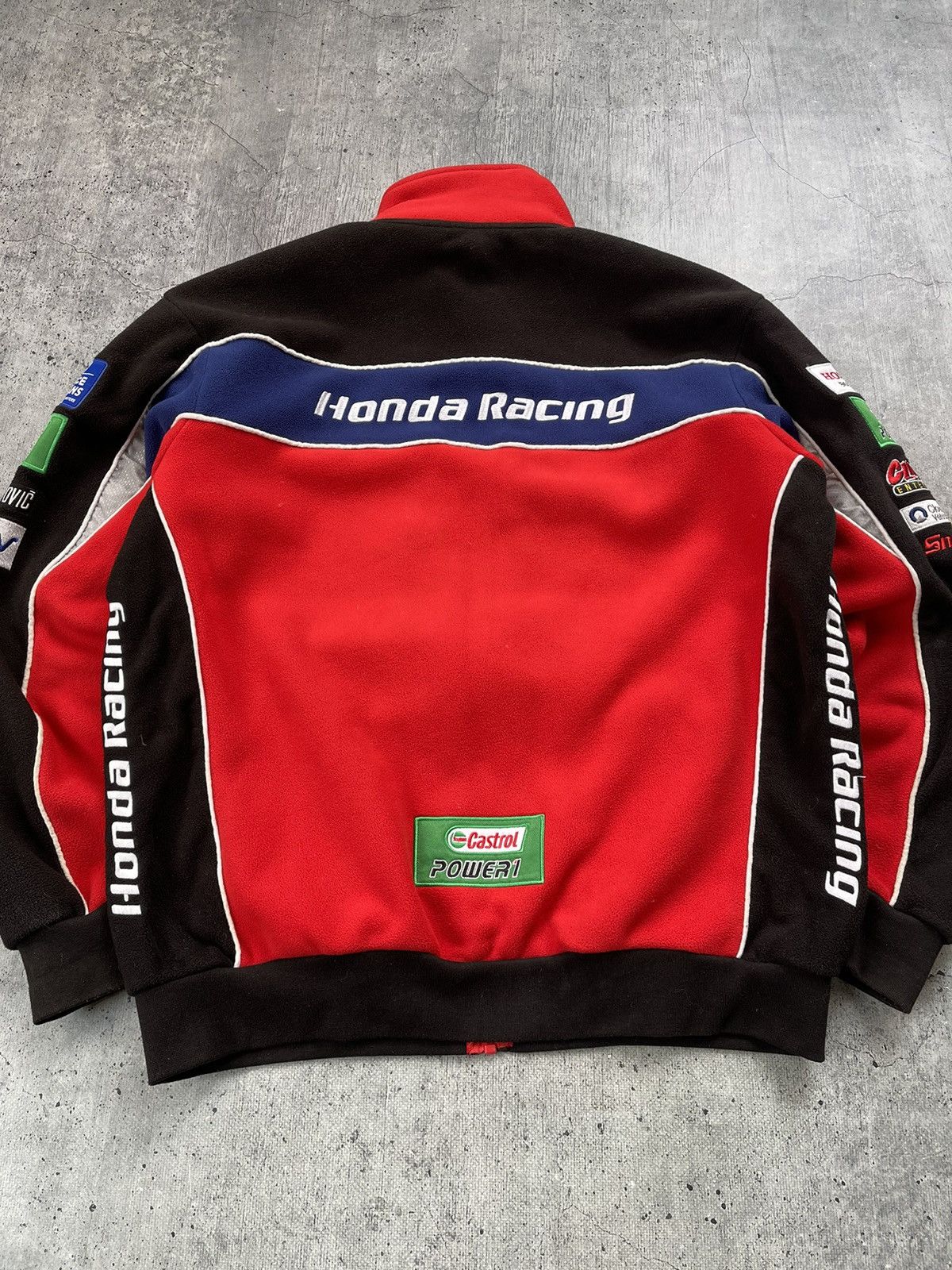 Honda × Vintage Vintage Honda Racing Fleece Zip Jacket Size US M / EU 48-50 / 2 - 7 Thumbnail