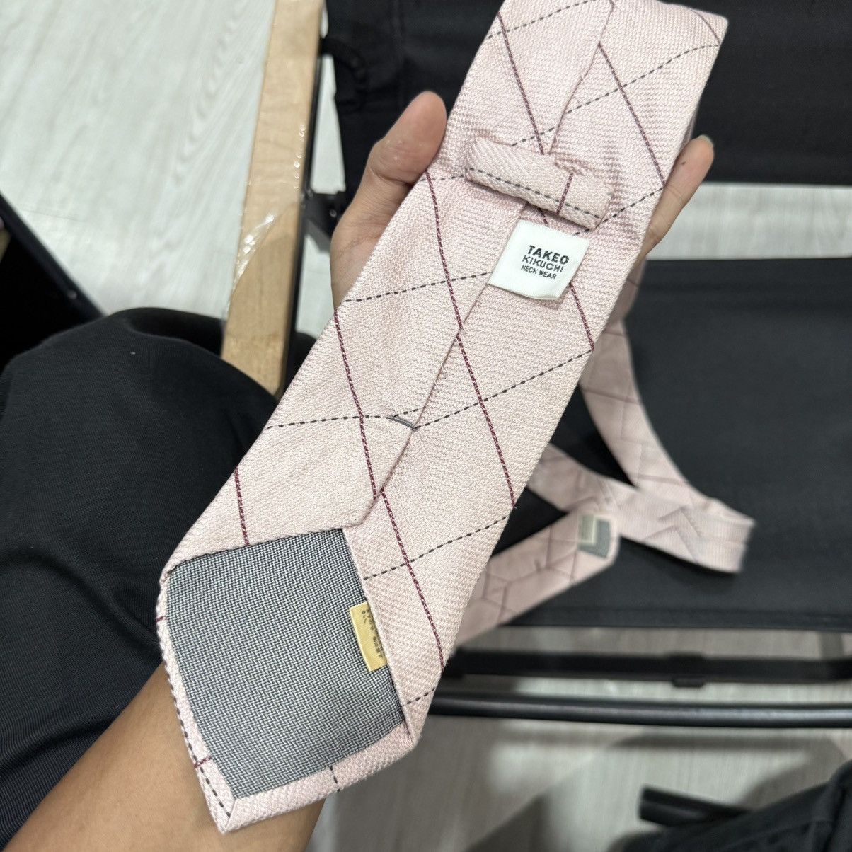 Japanese Brand TAKEO KIKUCHI neckties silk patterned Size ONE SIZE - 3 Thumbnail