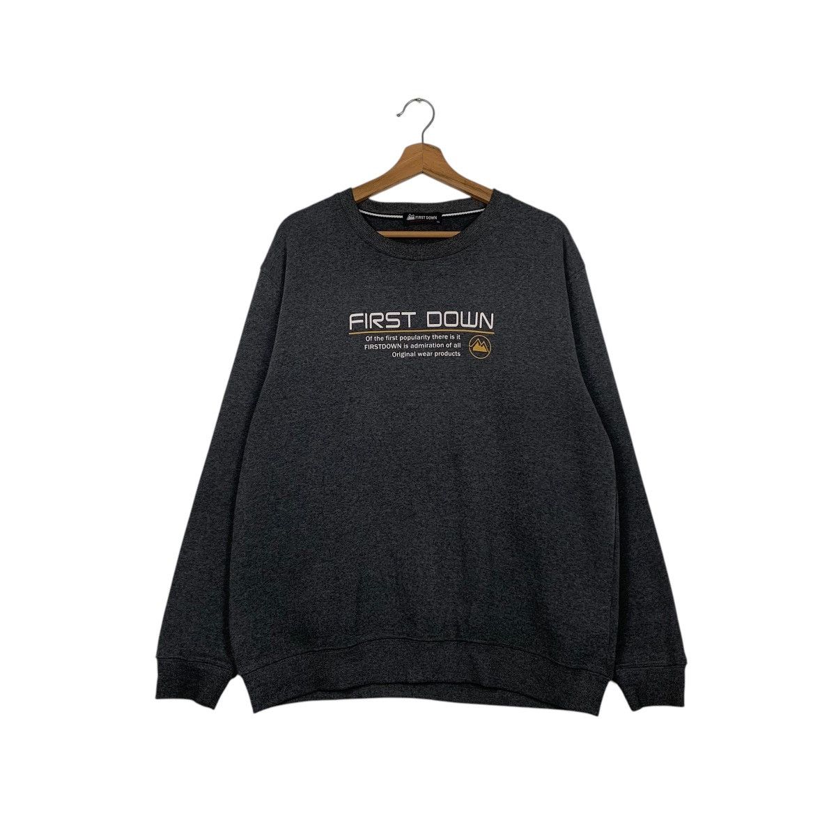 Japanese Brand First Down Crewneck Sweatshirt Size US L / EU 52-54 / 3 - 1 Thumbnail