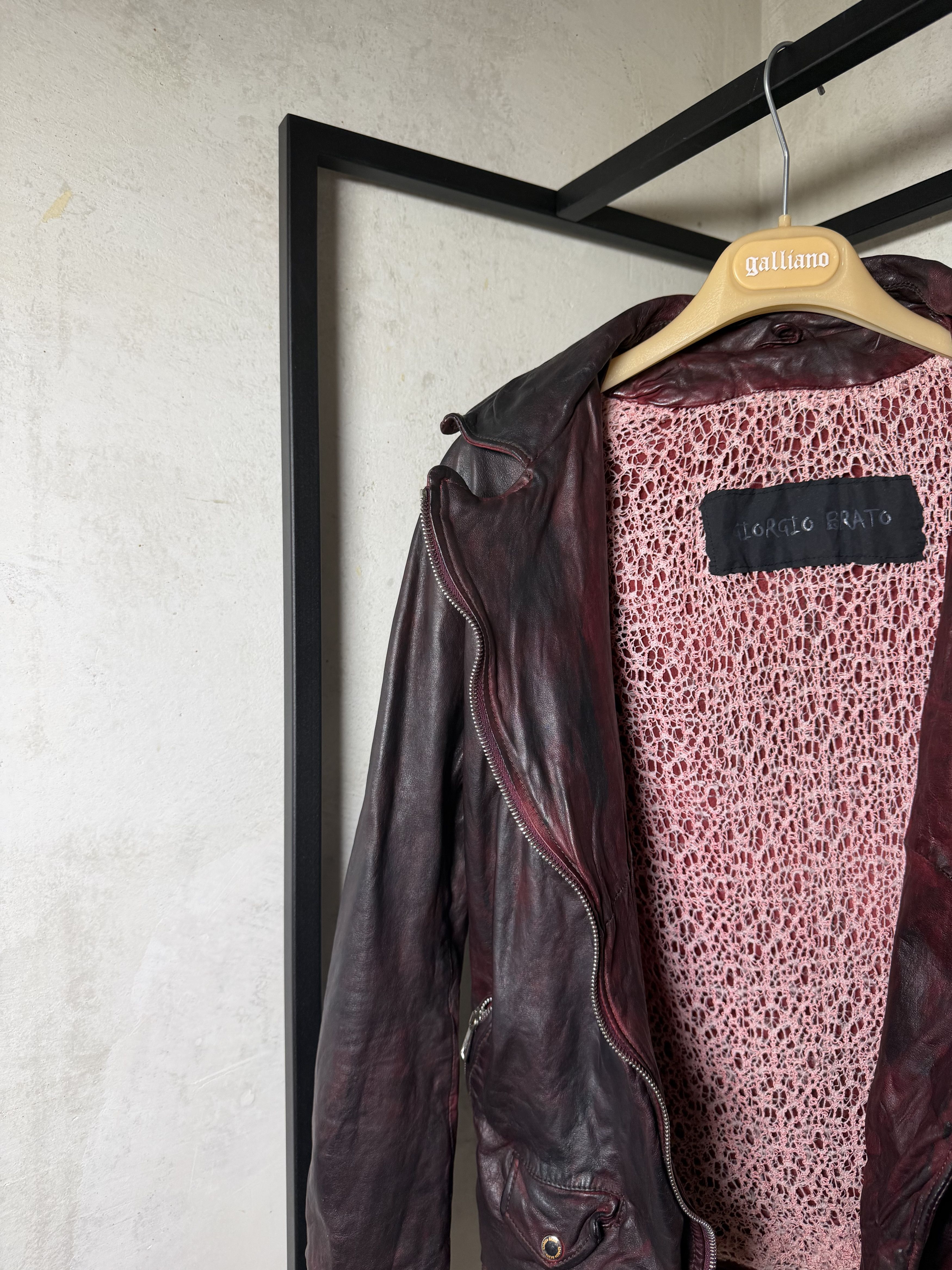Giorgio Brato Giorgio Brato Sheep Skin Leather Biker Jacket Size M / US 6-8 / IT 42-44 - 12 Thumbnail