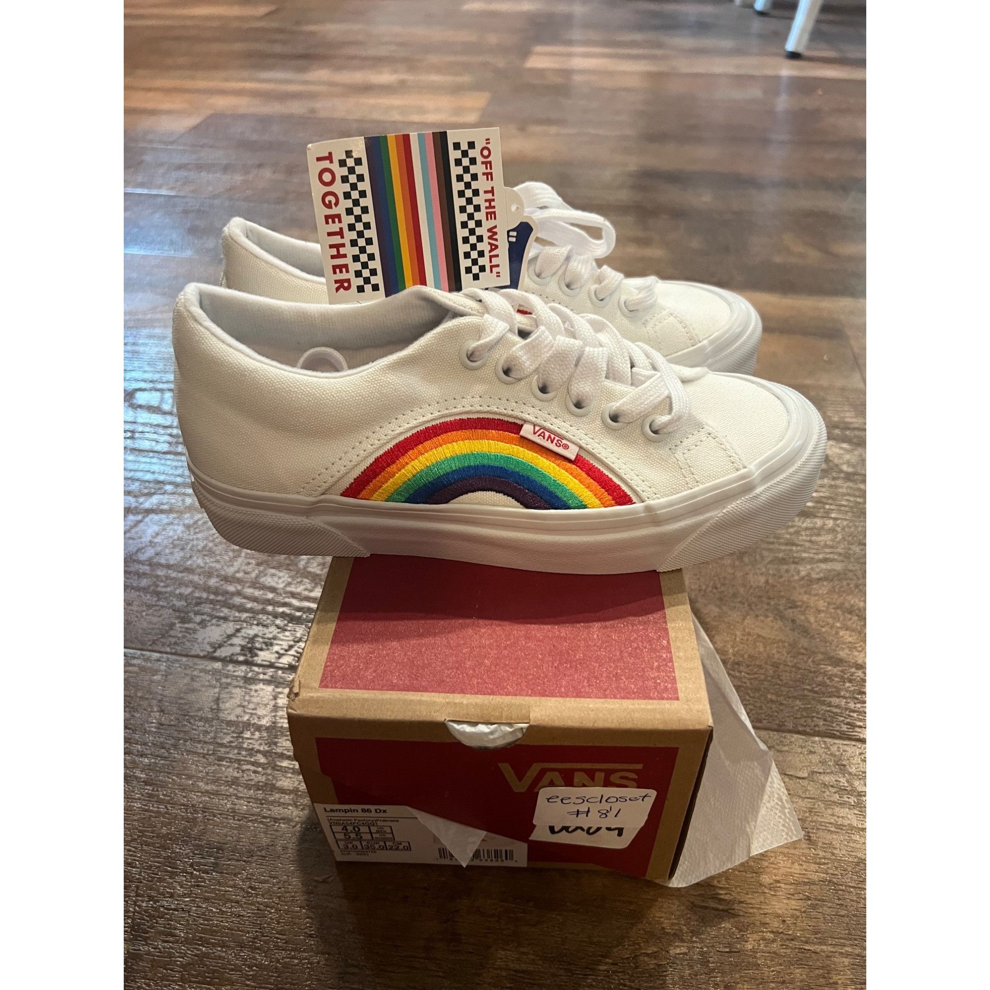 Vans Vans Lampin 86 DX Anaheim Factory Pride White Sz US Mens 4 W Size US 5.5 / IT 35.5 - 1 Thumbnail