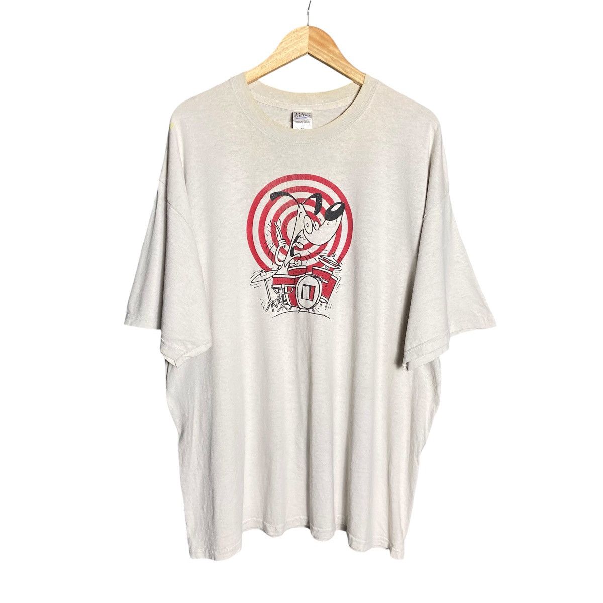 Band Tees × Vintage Vintage Not Lame Recording Dog Drummer T-Shirt Size US XXL / EU 58 / 5 - 1 Thumbnail