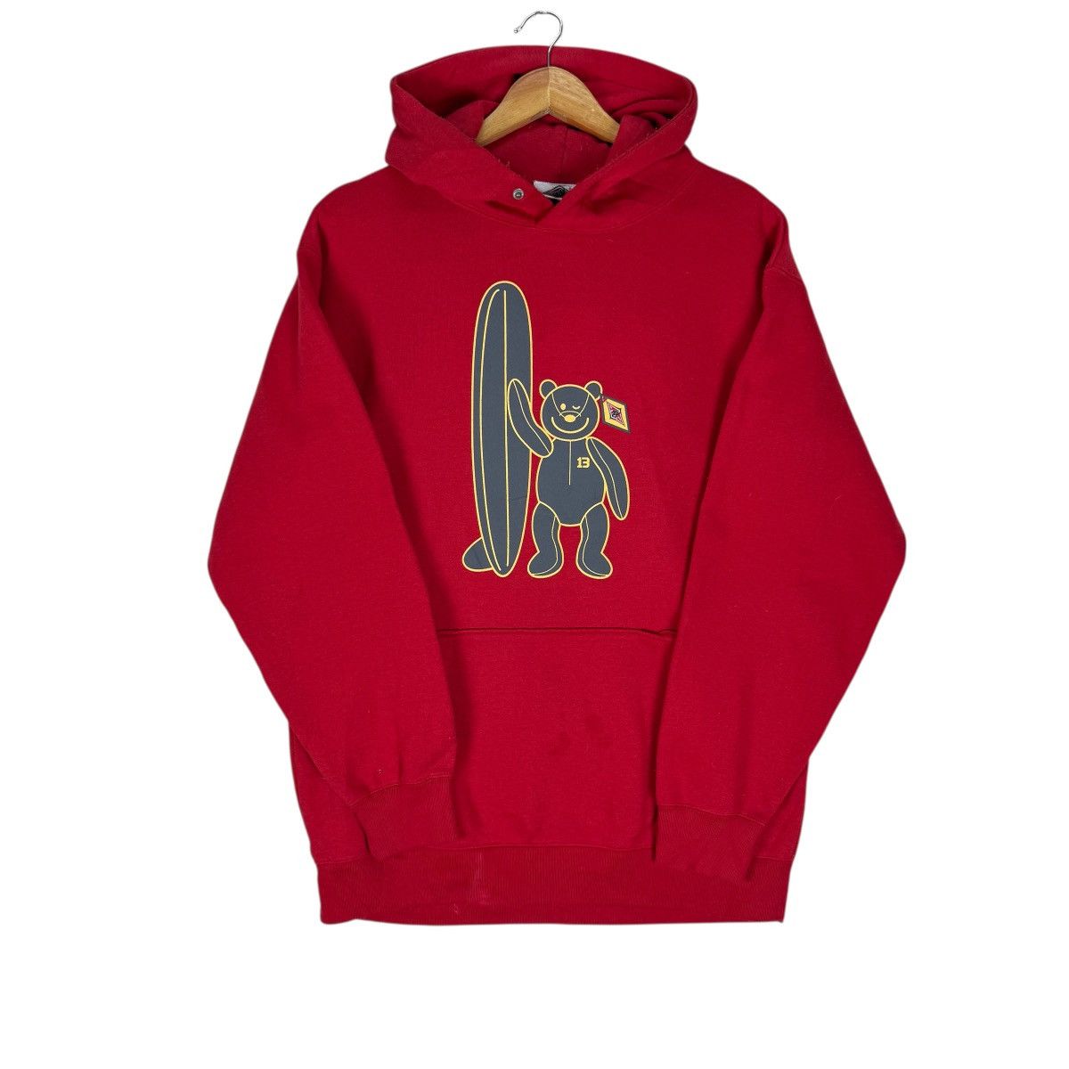 Vintage 🌟BEAR HOODIE SURF BOARD HAWAII SWEATSHIRTS Size US L / EU 52-54 / 3 - 1 Thumbnail