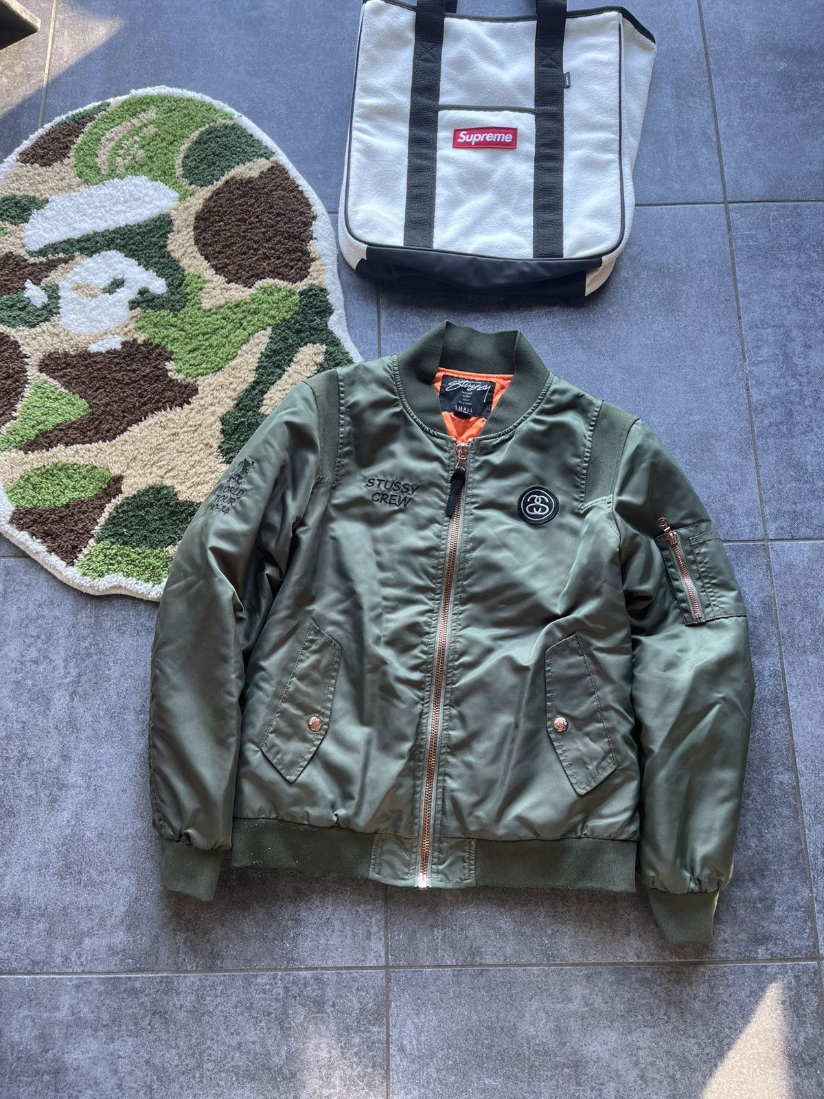 Stussy Zip Stussy Varsity Brown Size S Size US S / EU 44-46 / 1 - 4 Thumbnail