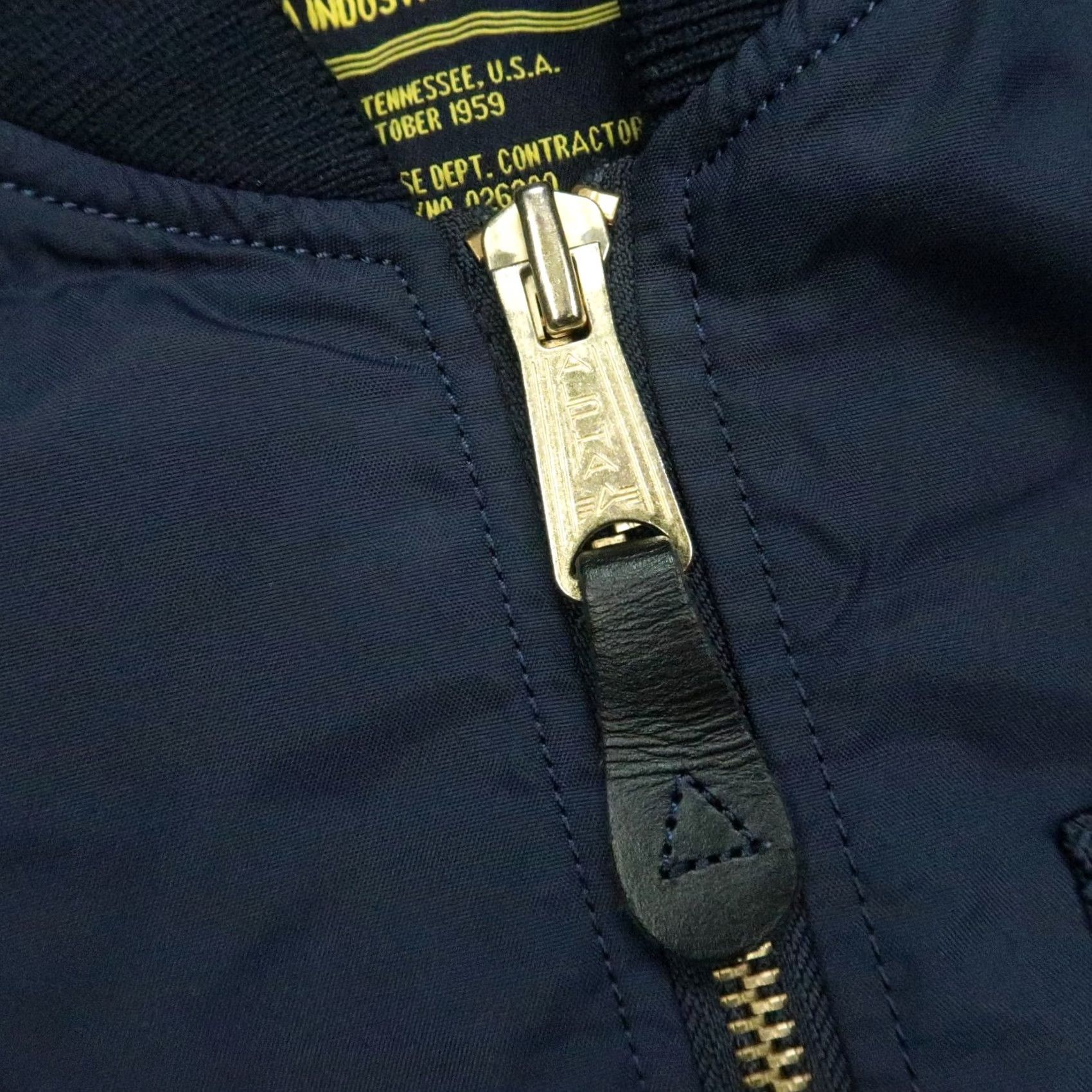 Alpha Industries Alpha Industries Jacket Mens XS Blue Bomber Full Zip Pockets Nylon Regular Vintage: No Size US XS / EU 42 / 0 - 4 Thumbnail