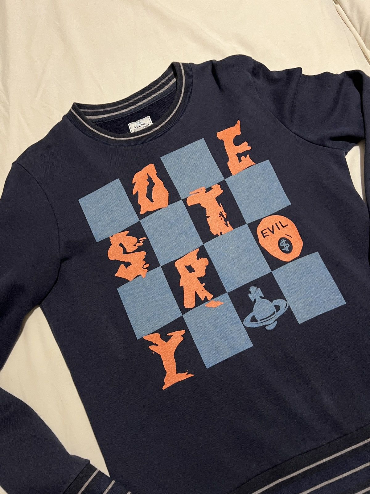 Vivienne Westwood Vivienne Westwood Evil Checkerboard Crewneck Sweatshirt Size US M / EU 48-50 / 2 - 5 Thumbnail