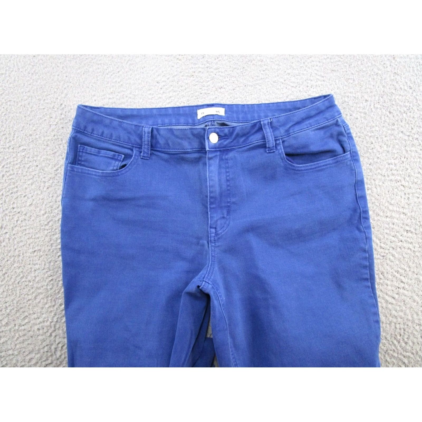 Vintage Maurices M Jeans Mid Rise Original Fit Slim Straight Ankle Jeans Size 14 Short Blue Denim 5-Pocket Womens Size 36" / US 14 / IT 50 - 3 Thumbnail