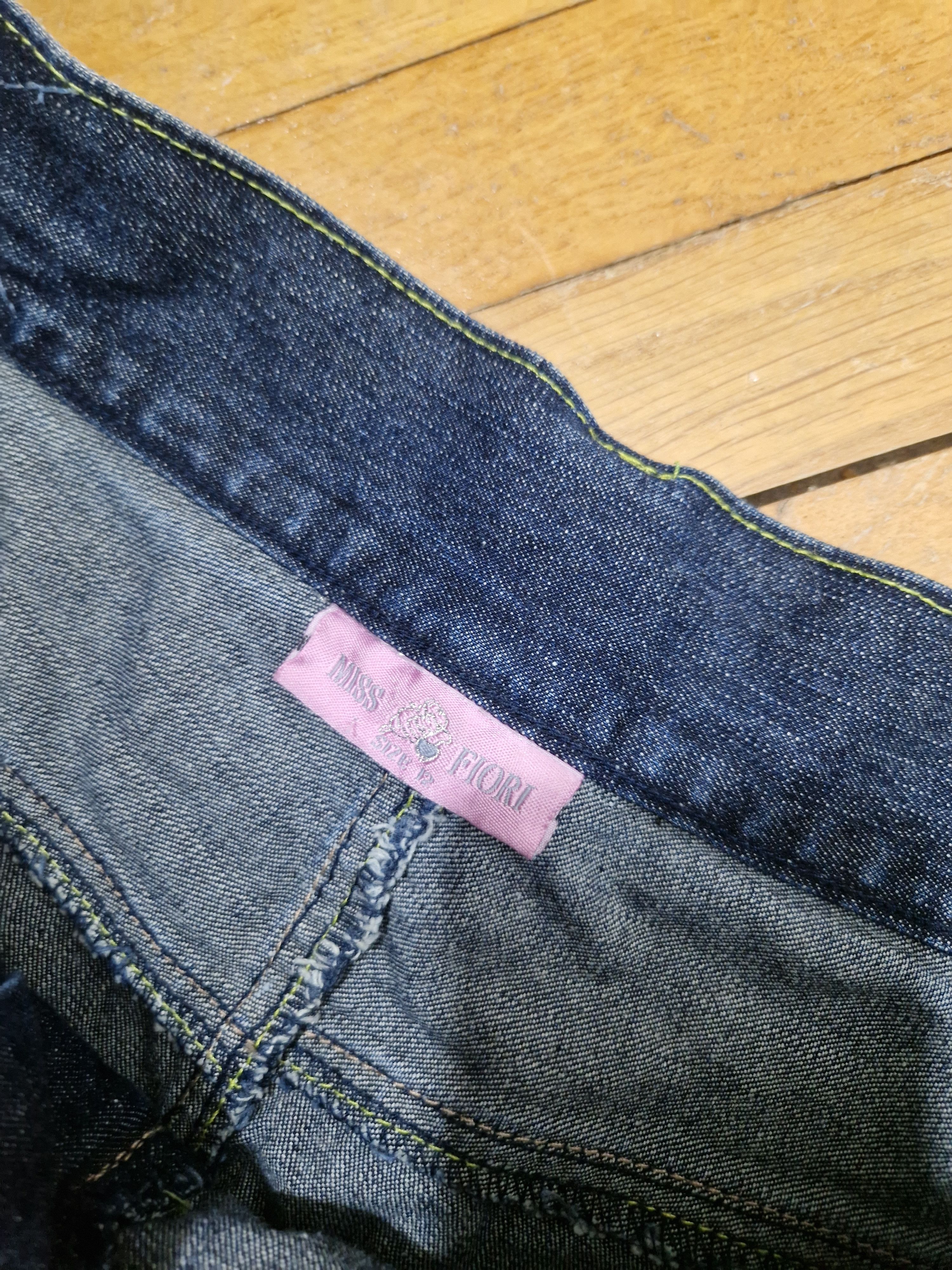 Vintage vintage denim mini skirt Size 30" / US 8 / IT 44 - 4 Thumbnail