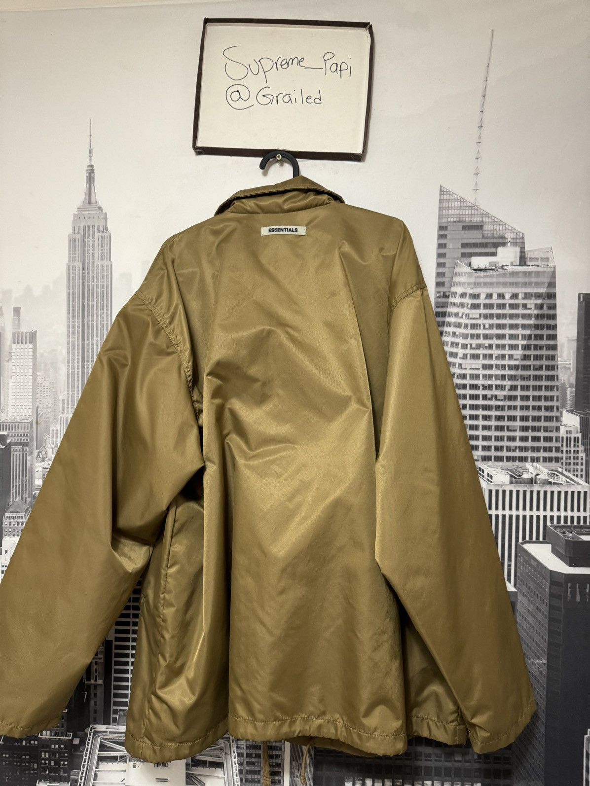 Fear of God Fear of God Essentials Tan Nylon Jacket SZ Medium💥 Size US M / EU 48-50 / 2 - 9 Thumbnail