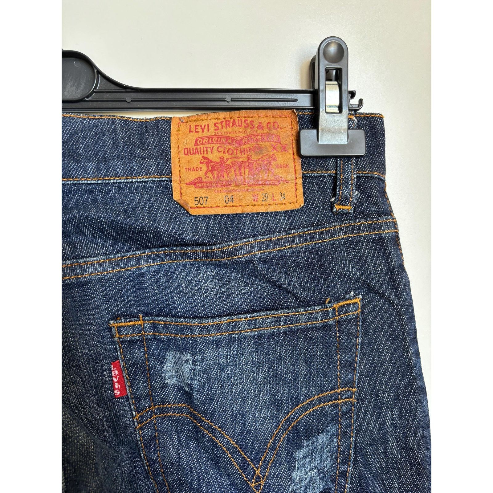 Levi's Levi's 507 W29 L34 Rare Archive 524 Distressed Blue Jeans Size US 29 - 8 Thumbnail