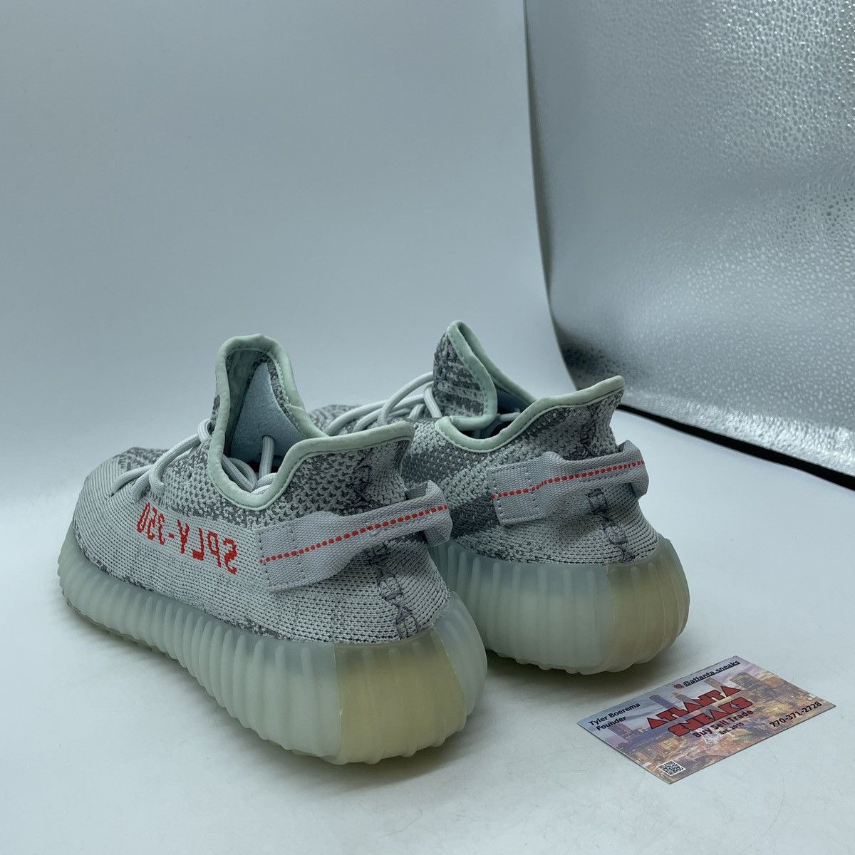 Adidas Yeezy boost 350 blue tint Size US 10 / EU 43 - 4 Thumbnail