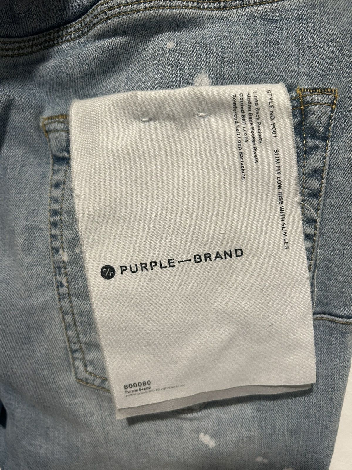 Purple Brand Purple jeans blue indigo Size US 34 / EU 50 - 4 Thumbnail