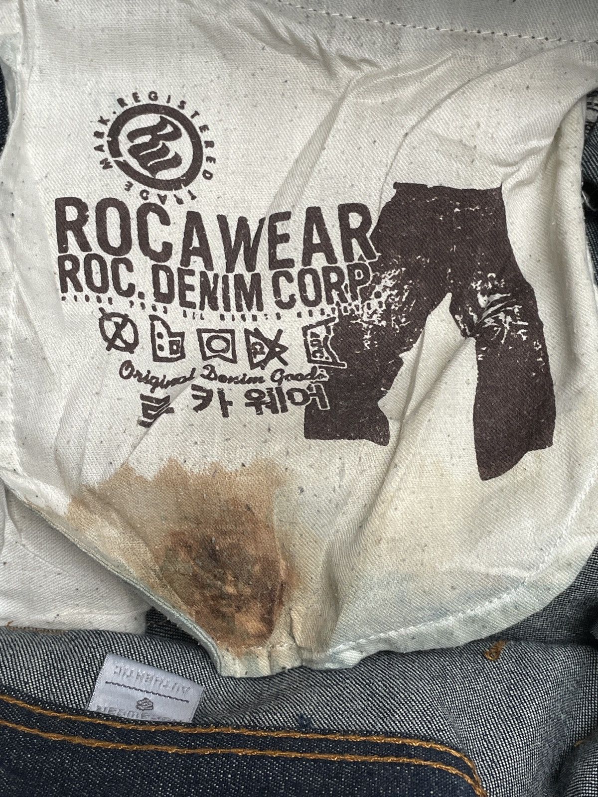 Rocawear Rare Design Vintage Brand Roca Wear HipHop Baggy Jeans 2000s Size US 34 / EU 50 - 12 Thumbnail