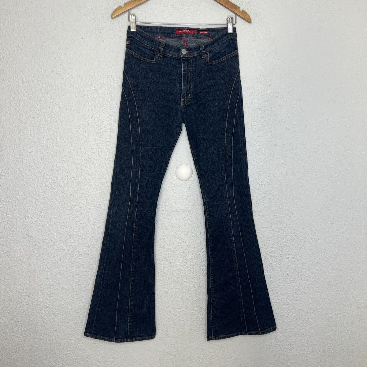 Miss Sixty Vintage Miss Sixty Jeans Denim Pants Bootcut Flared Navy Size 27" / US 4 / IT 40 - 4 Thumbnail