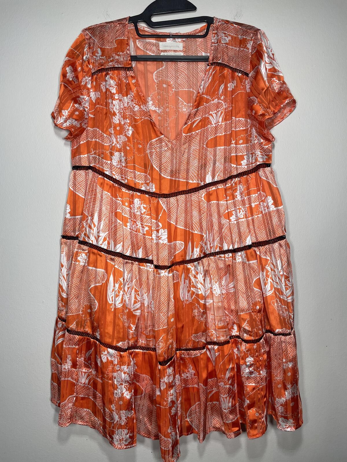 Urban Outfitters URBAN OUTFITTERS Pippa Chiffon Tier Mini Dress Babydoll Sz M Size M / US 6-8 / IT 42-44 - 1 Thumbnail