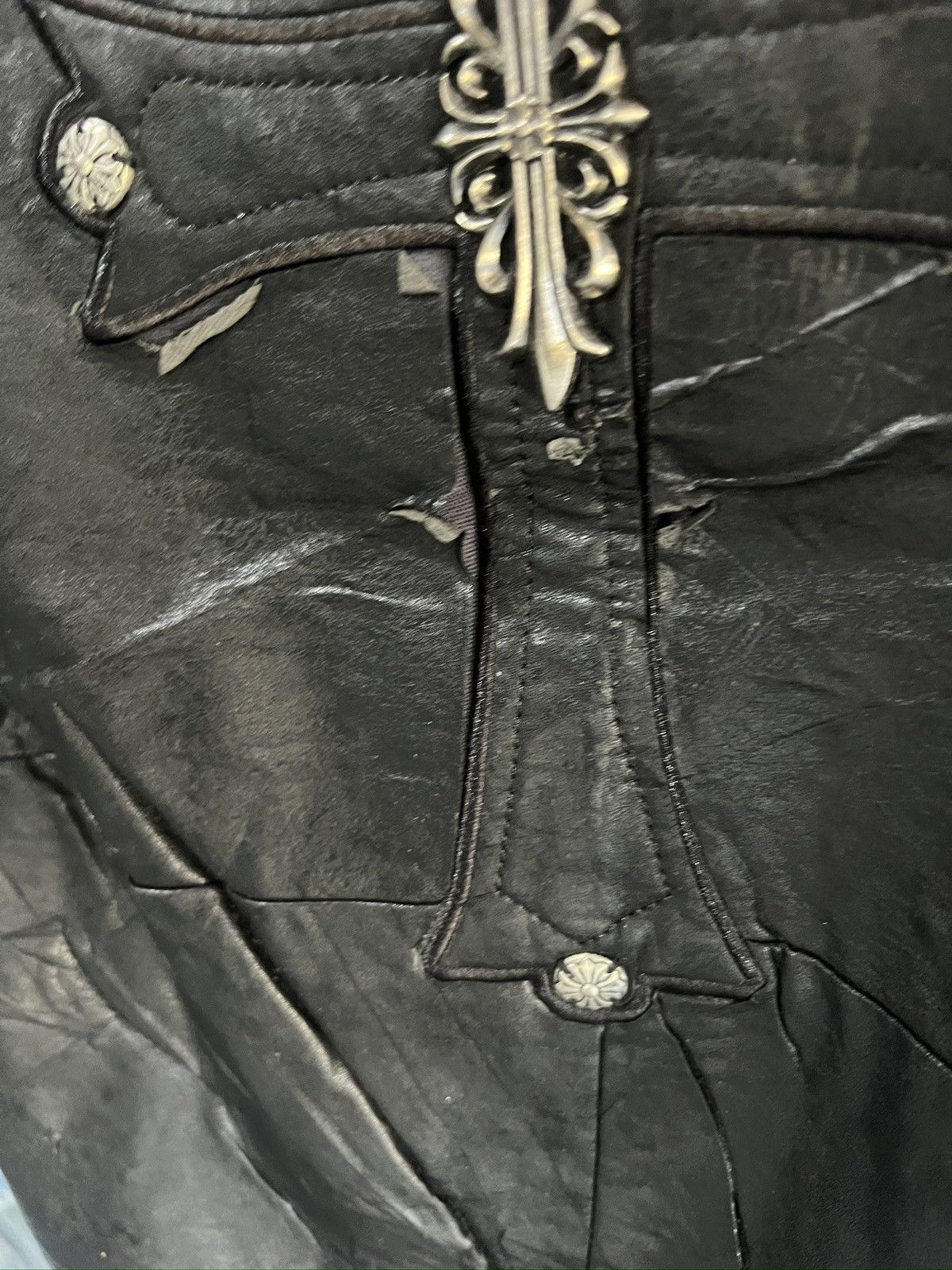 Other 🔥Distressed Yifan Collection Big Cross Jacket Size L / US 10 / IT 46 - 16 Thumbnail