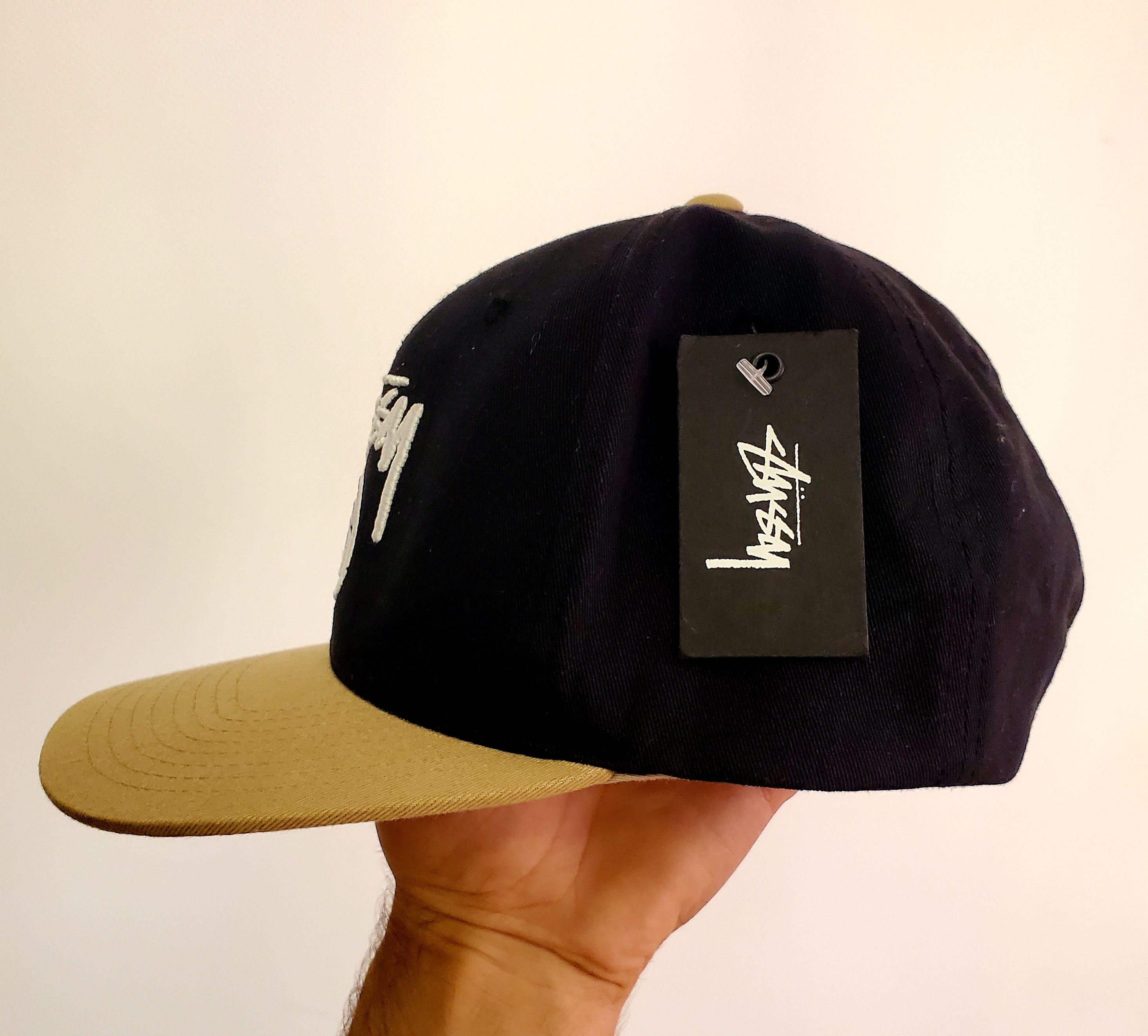 Stussy Stussy Snap back Black White Embroidery Logo one size Size ONE SIZE - 7 Thumbnail
