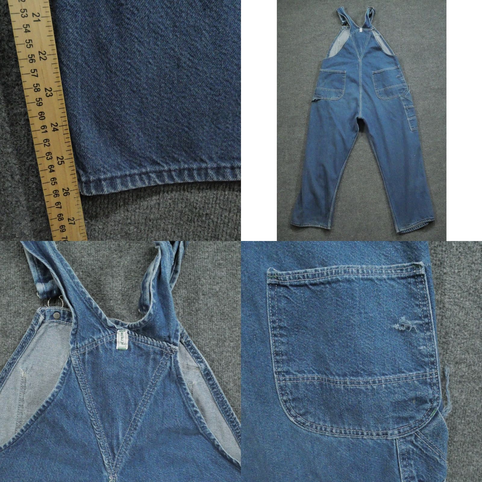 Vintage VINTAGE Key Overalls Pants Workwear Mens 36x26 Blue Denim Buckle 36 Regular Straight Inseam 26 Simplicity? Size US 36 / EU 52 - 8 Thumbnail