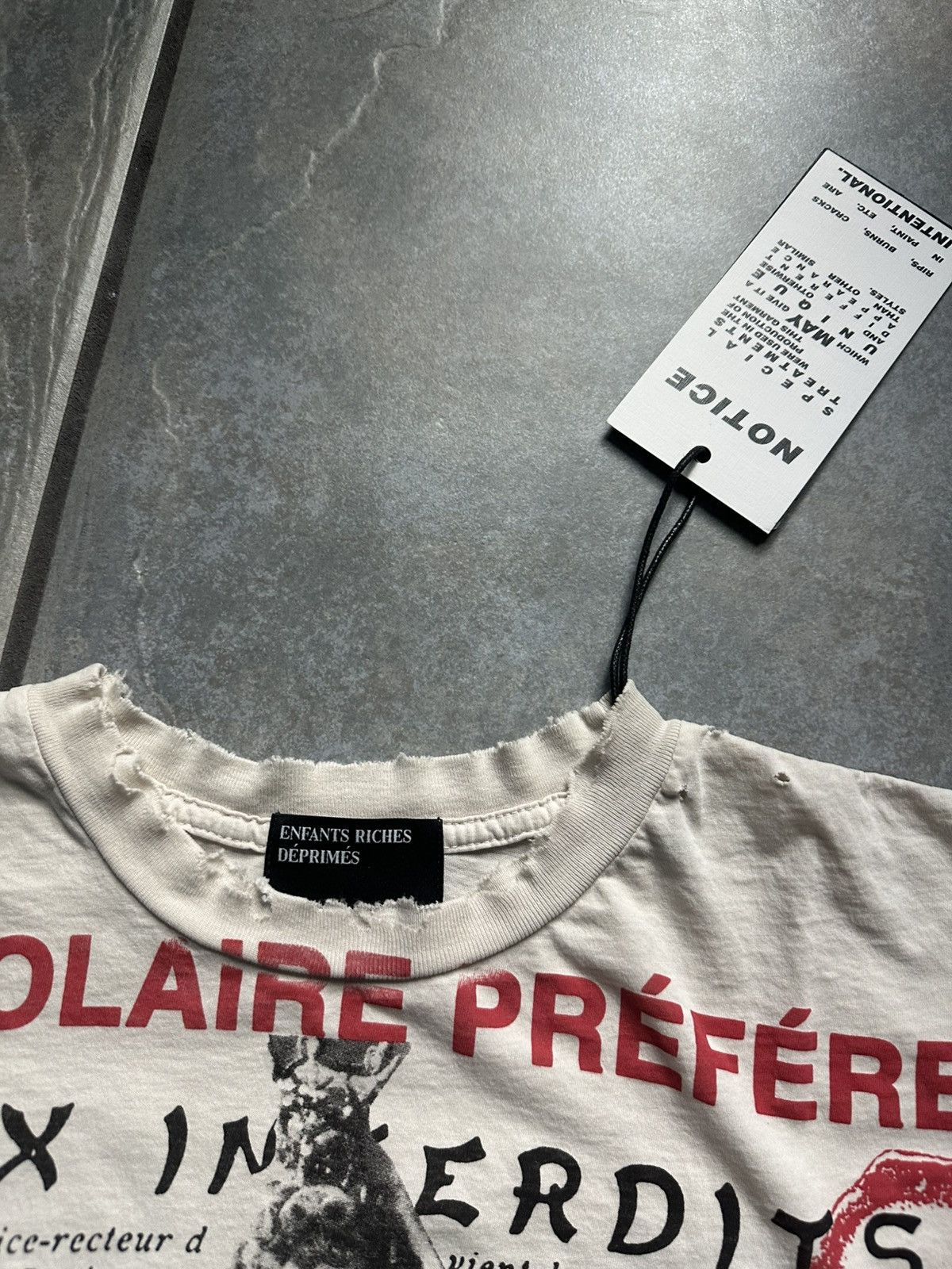 Enfants Riches Deprimes ERD LA SCOLAIRE PRÉFÉREE T-SHIRT Size US L / EU 52-54 / 3 - 3 Thumbnail