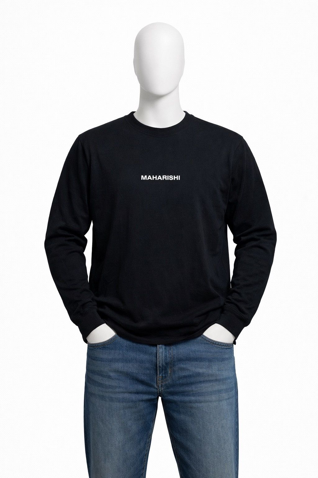 Maharishi Maharishi Center Logo Black Long Sleeve Size XL Size US XL / EU 56 / 4 - 1 Thumbnail