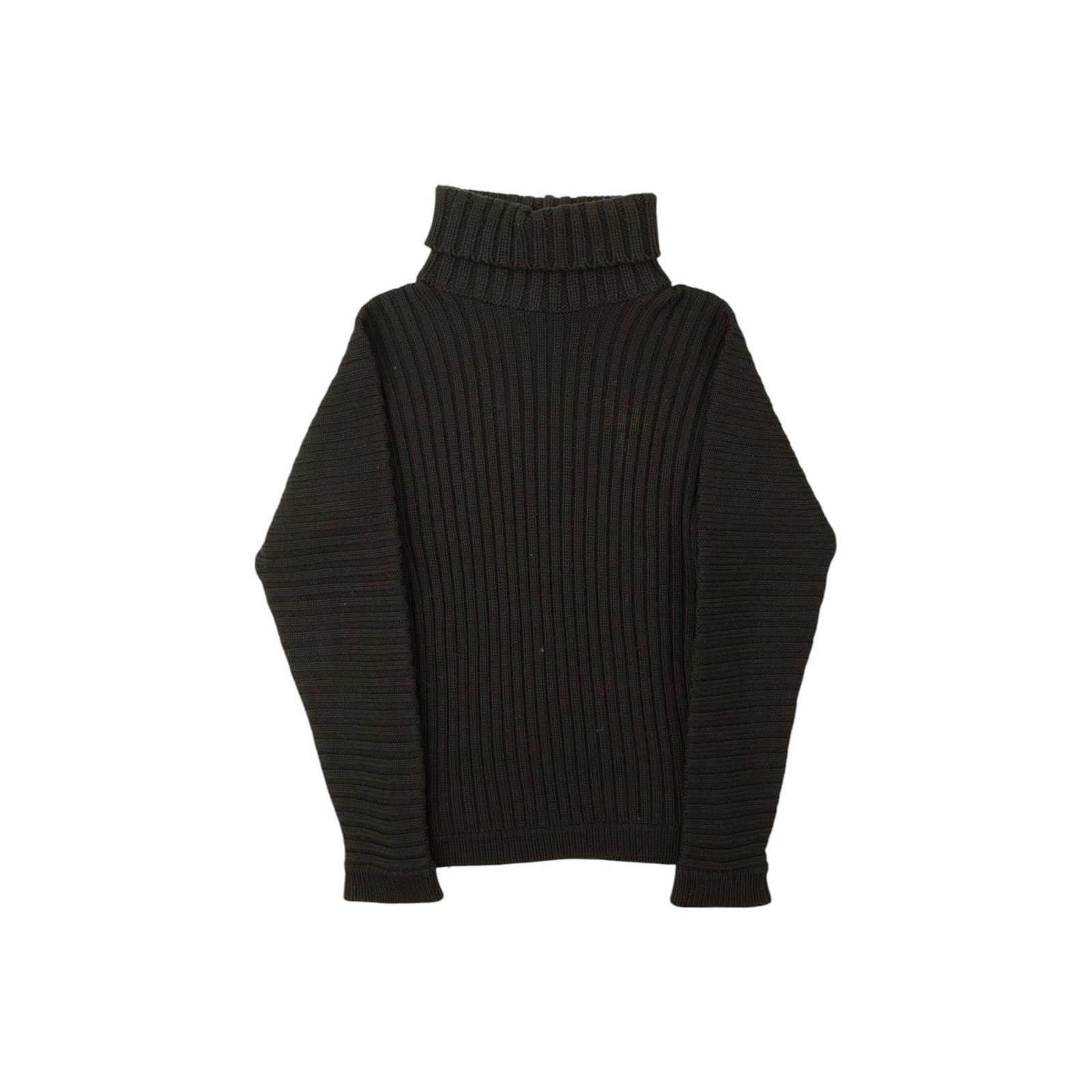 Yves Saint Laurent by Tom Ford Rive Gauche Black Wool Knit Sweater Size L / US 10 / IT 46 - 1 Thumbnail